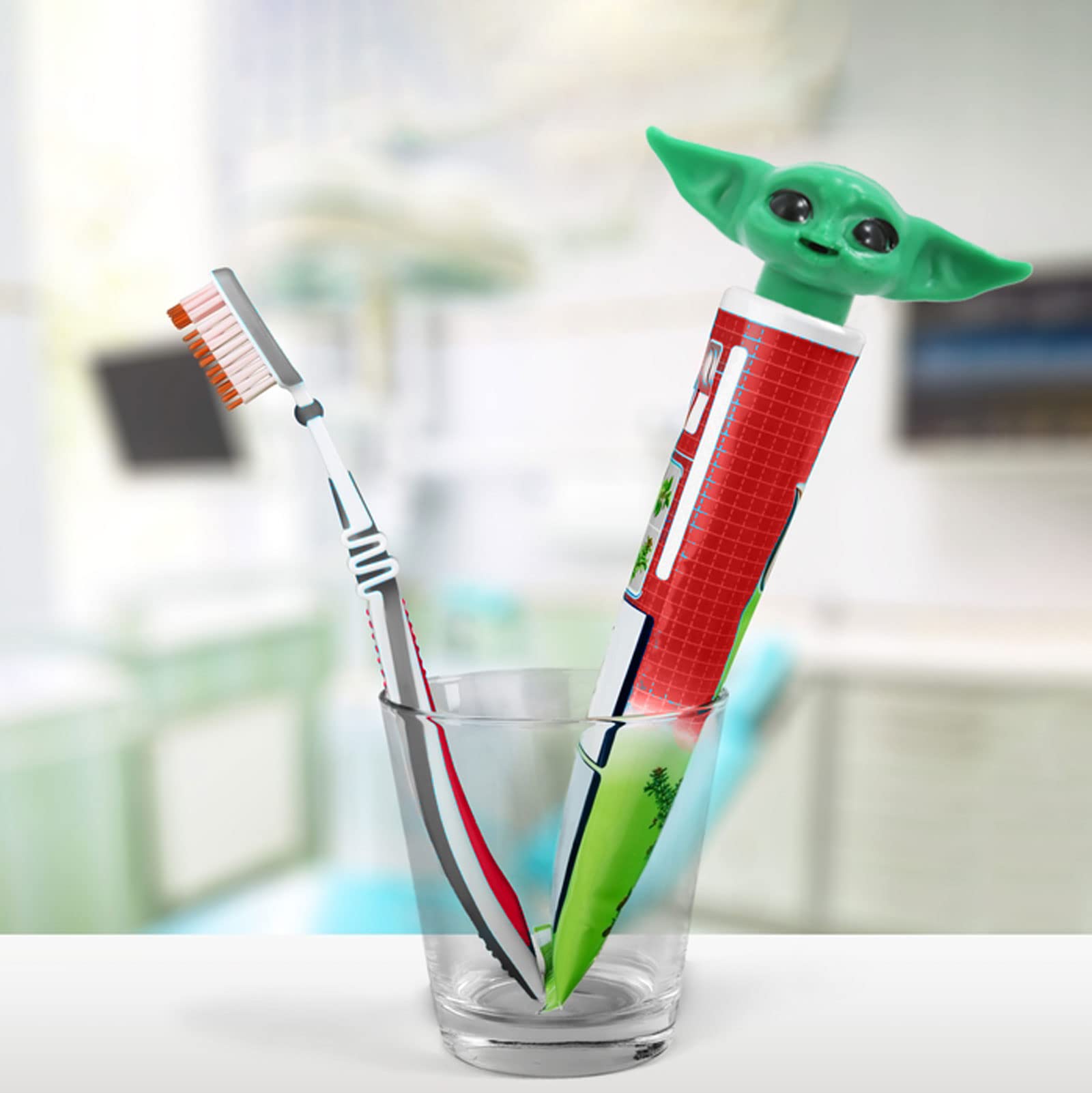 2-Pack Toothpaste Squeezer for Kids & Adults - Toothpaste Dispenser Cap & Topper - Easy Squeeze Toothpaste Tube Saver for Travel & Home Use