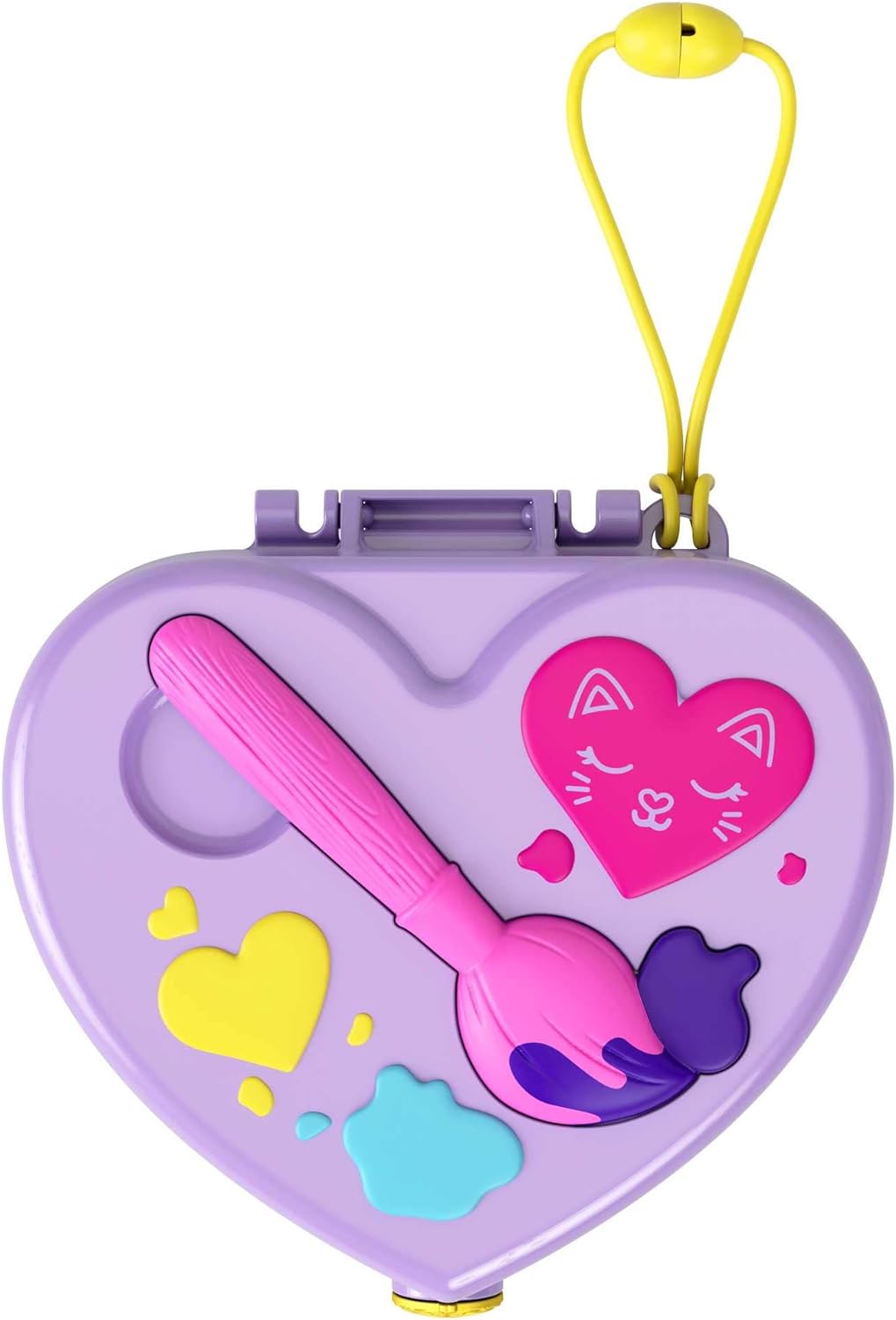 Polly Pocket Starring Shani Art Studio Compact - Fashionable Miniature Makeup Case for Girls, Perfect for Travel & Play