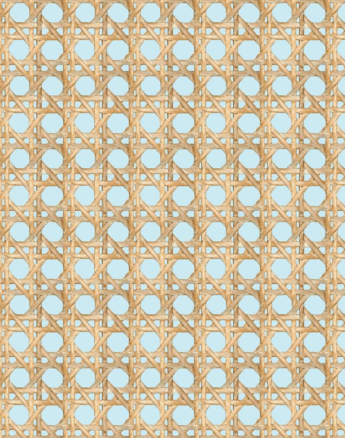 Wallshoppe Sky Faux Large Caning Wallpaper - Peel and Stick Removable Wallpaper for Living Room, Bedroom, and Home Office Decor
