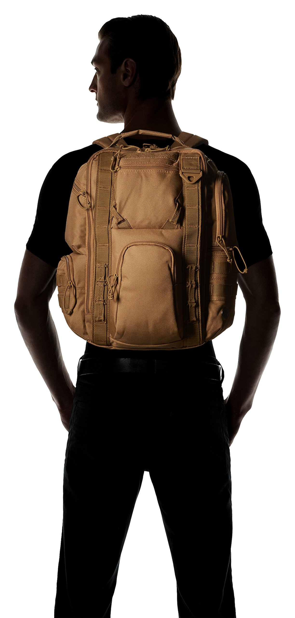 Mercury Tactical Gear Rogue Backpack 15L - Coyote Brown Military Backpack for Hiking, Camping & Outdoor Adventures - Durable Daypack for Men & Women
