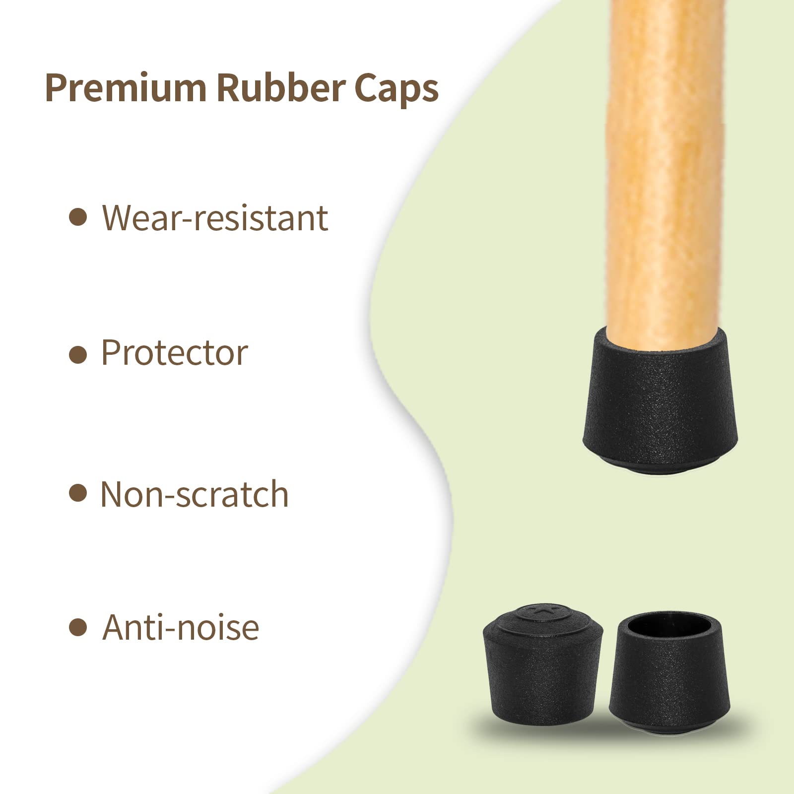 Flyshop Chair Leg Caps, 30mm (1-3/16