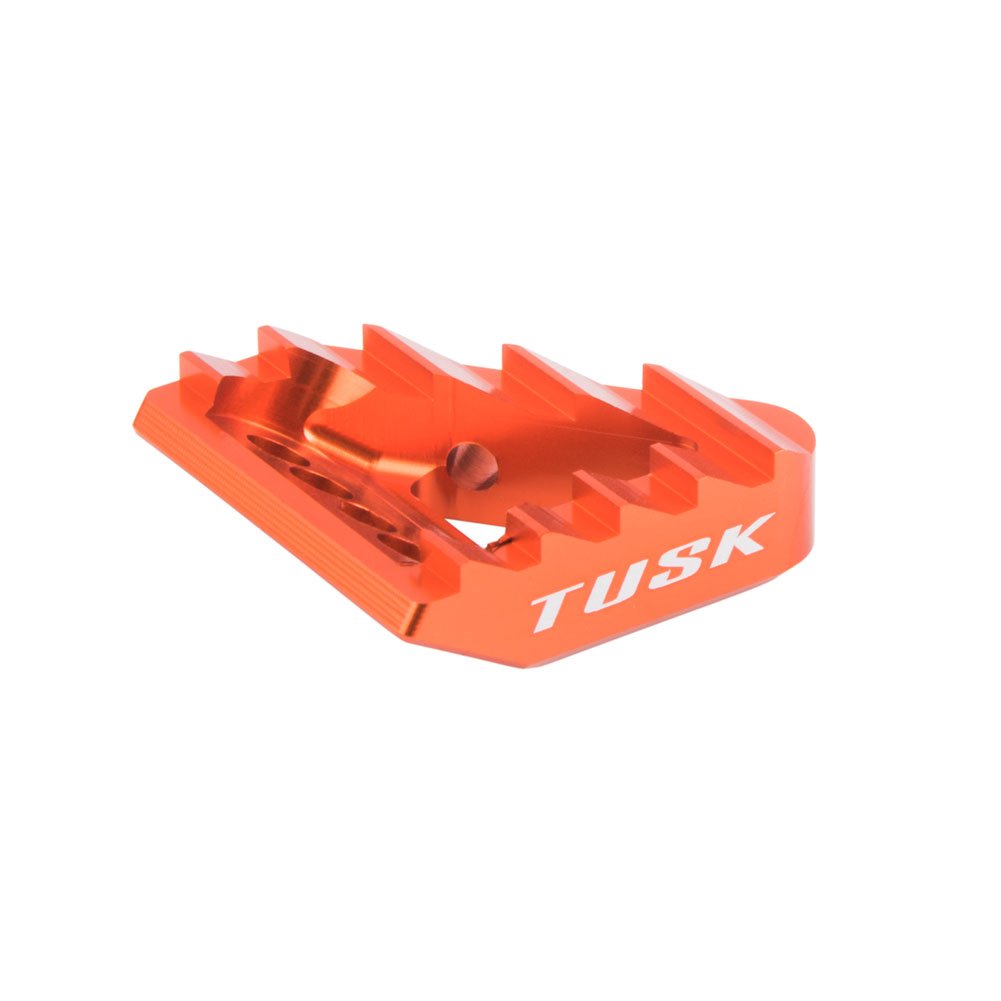 Tusk Brake Pedal Replacement Tip - Orange - Compatible with KTM 300 XC-W (2019-2025), 300 XC (2020-2025), 350 SX-F (2016-2025), 250 SX-F (2016-2025) - Dirt Bike & Off-Road Motorcycle Accessory for Enhanced Control and Durability