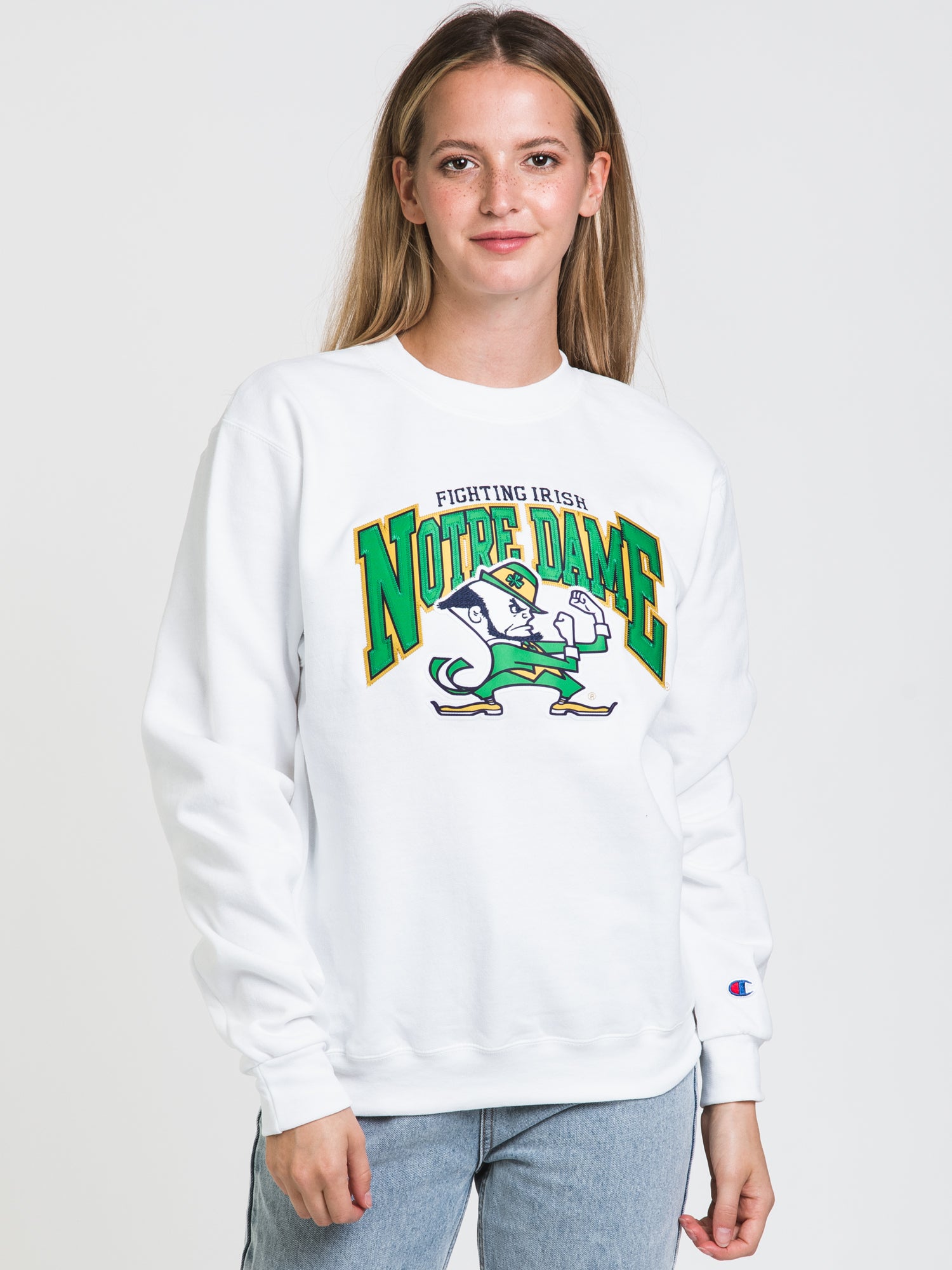 Champion Eco PowerBlend ND Crew Sweatshirt - Soft & Sustainable Cotton Blend - Clearance Sale for Men & Women - Perfect for Casual Wear, Gym & Lounge