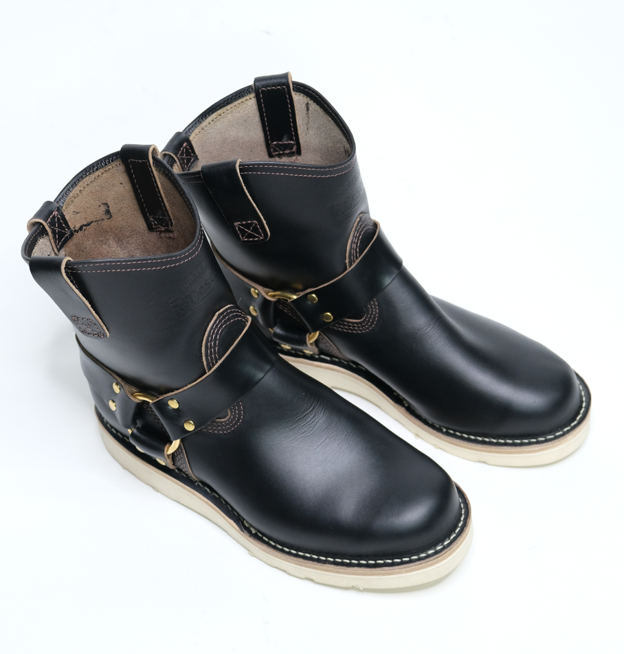 Wesco Boots X The Shop Shorty Mo Horsehide Engineer Boots - Durable Leather Work Boots for Men, Motorcycle Riding & Outdoor Adventures