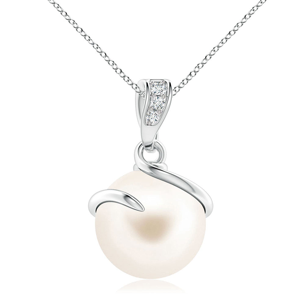 8mm Freshwater Cultured Pearl Pendant & Ring Set - Elegant Jewelry Gift for Women, Perfect for Weddings, Anniversaries & Special Occasions