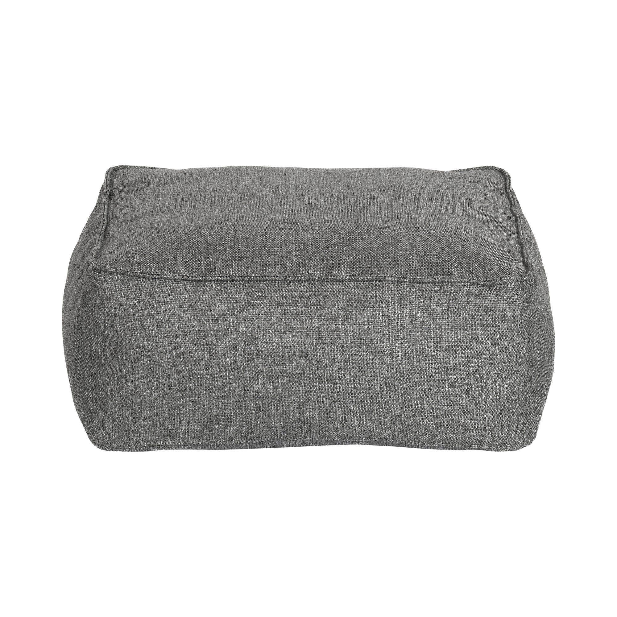 GROW Pouf Ottoman Coal Color