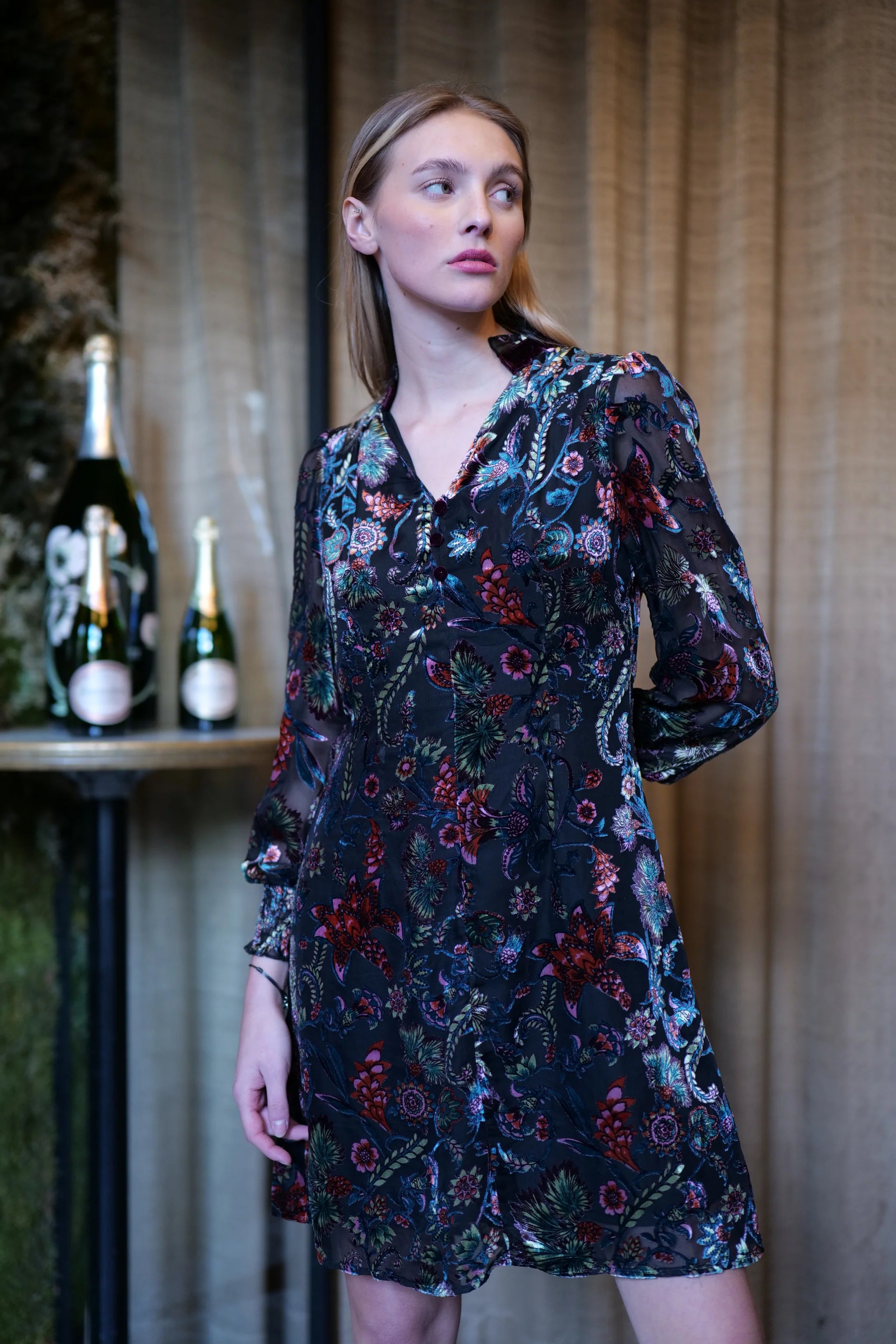 Jima Velvet Mini Dress - Elegant Black Velvet Party Dress for Women | Perfect for Cocktail Parties, Date Nights & Special Occasions