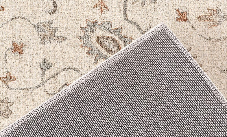 Floral Pattern Modern Area Rugs - Soft Non-Slip Farmhouse, Bedroom, Dining & Living Room Rug - Perfect for Home Decor, Boho Style & Cozy Interior Design