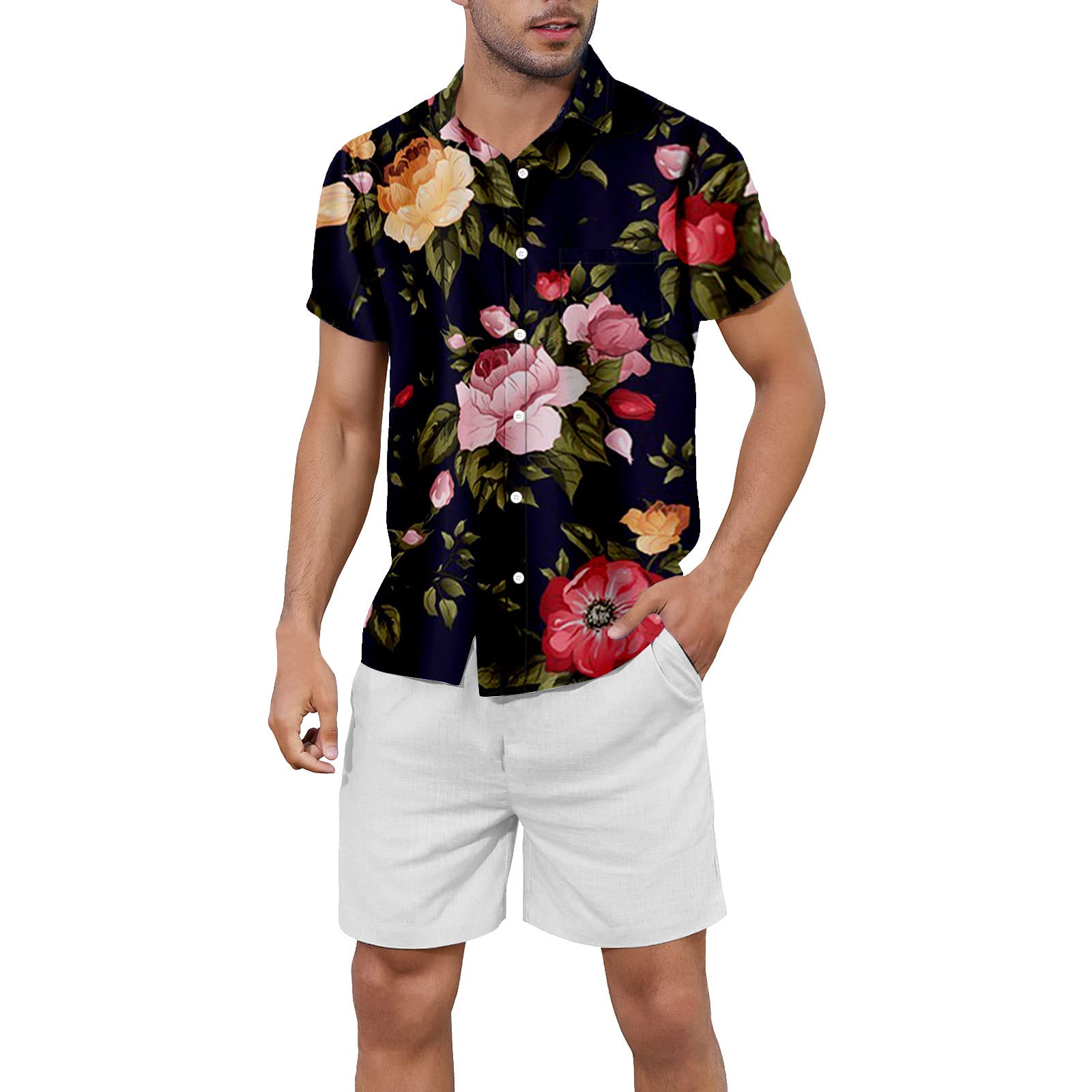 Premium Men's Short Sleeve Crew Neck T-Shirt - Soft Breathable Fabric for Running, Gym & Casual Wear - Comfortable Daily Workout & Lounge Shirt