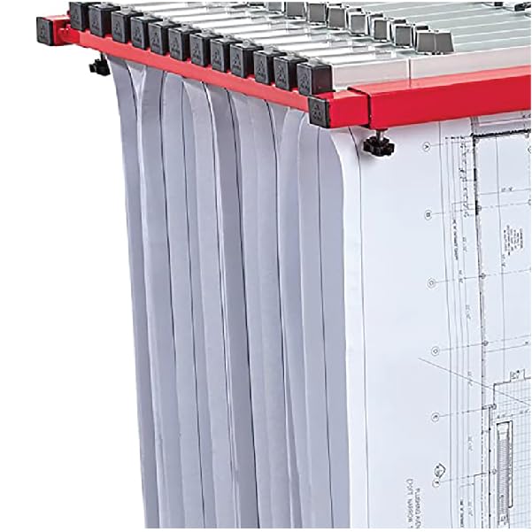 Adir Mobile Blueprint Holder - Adjustable Blueprint Storage Organizer for Construction Plans, Blueprints & Documents - Jobsite & Office Use - Perfect for Architects, Engineers & Contractors (Without Clamps)