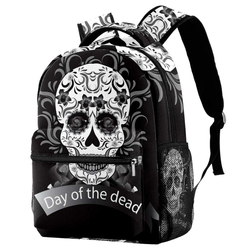 LORVIES Skull Print Crossbody Sling Backpack - Stylish & Durable Shoulder Bag for Men & Women - Perfect for Travel, Hiking, and Everyday Use