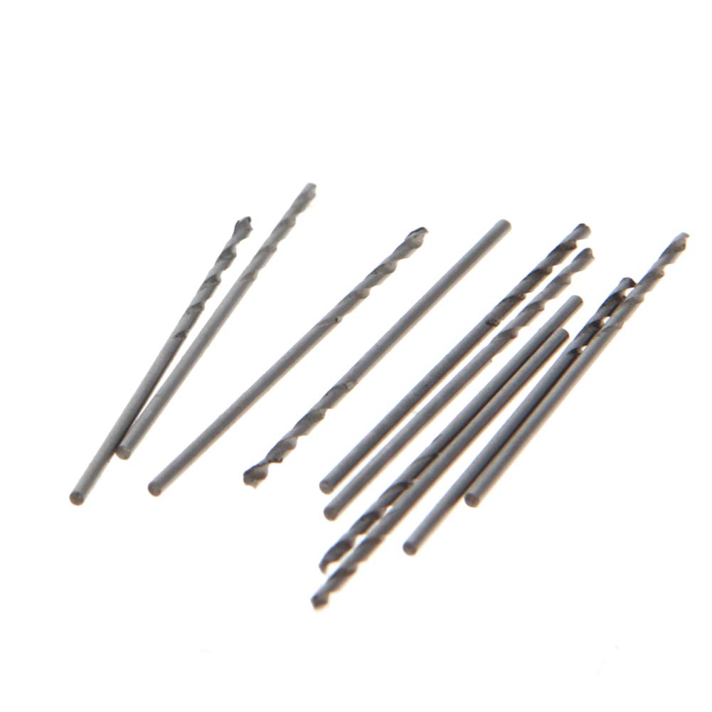 Auniwaig 0.9mm HSS Twist Drill Bit Set - 10pcs High Speed Steel Jobber Drill Bits for Steel & Aluminum Alloy | Perfect for Metalworking, DIY Projects & Precision Drilling