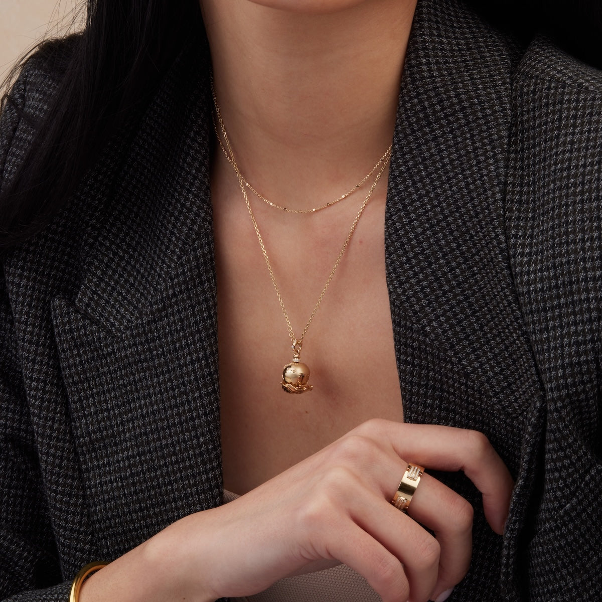Golden Mia Choker Necklace for Women - Elegant Gold Plated Layering Choker - Perfect for Parties, Weddings & Everyday Wear