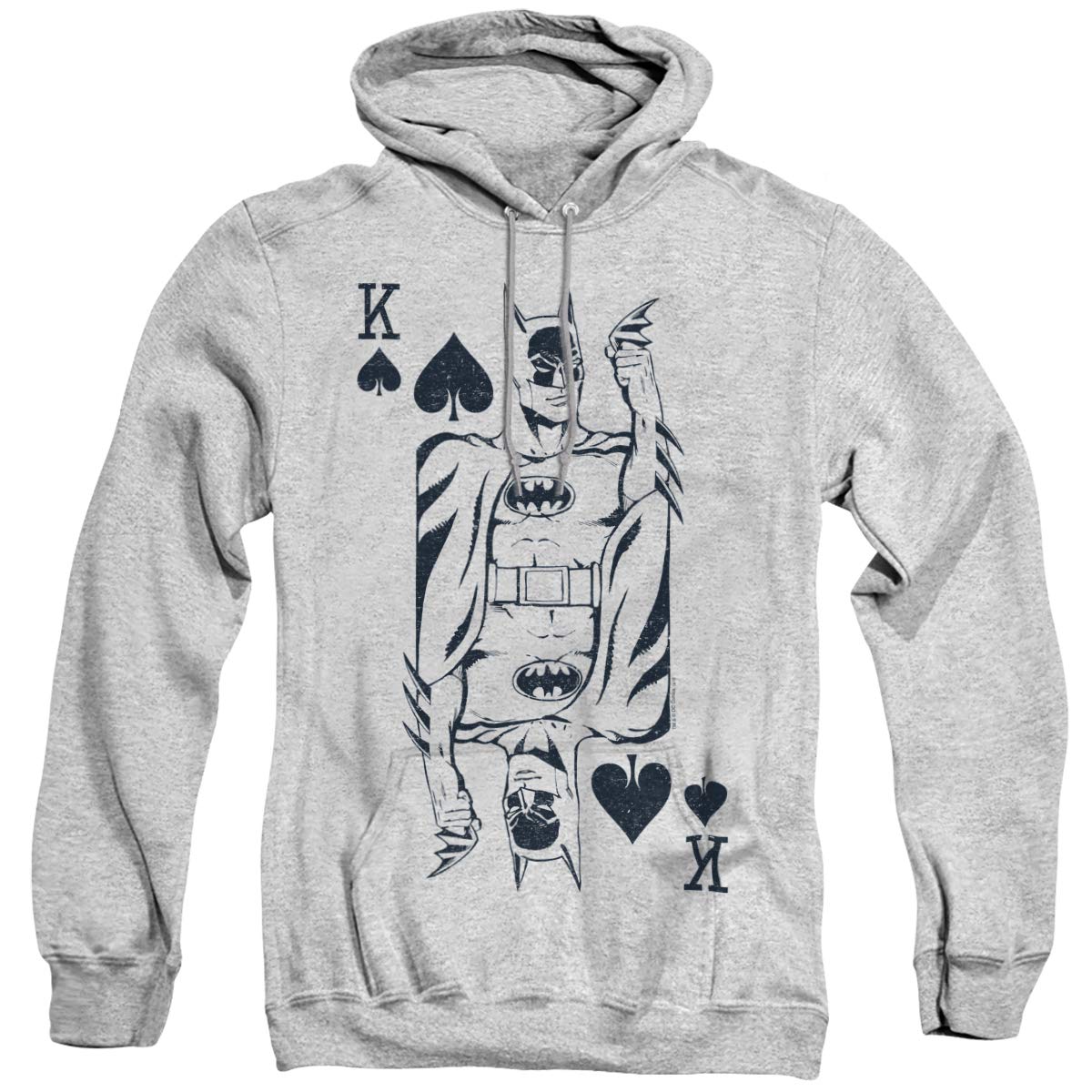 Trevco DC Bat Card Unisex Adult Pullover Hoodie - Soft & Comfortable Sweatshirt for Men & Women - Perfect for Casual Wear, Gifts & Fan Merchandise