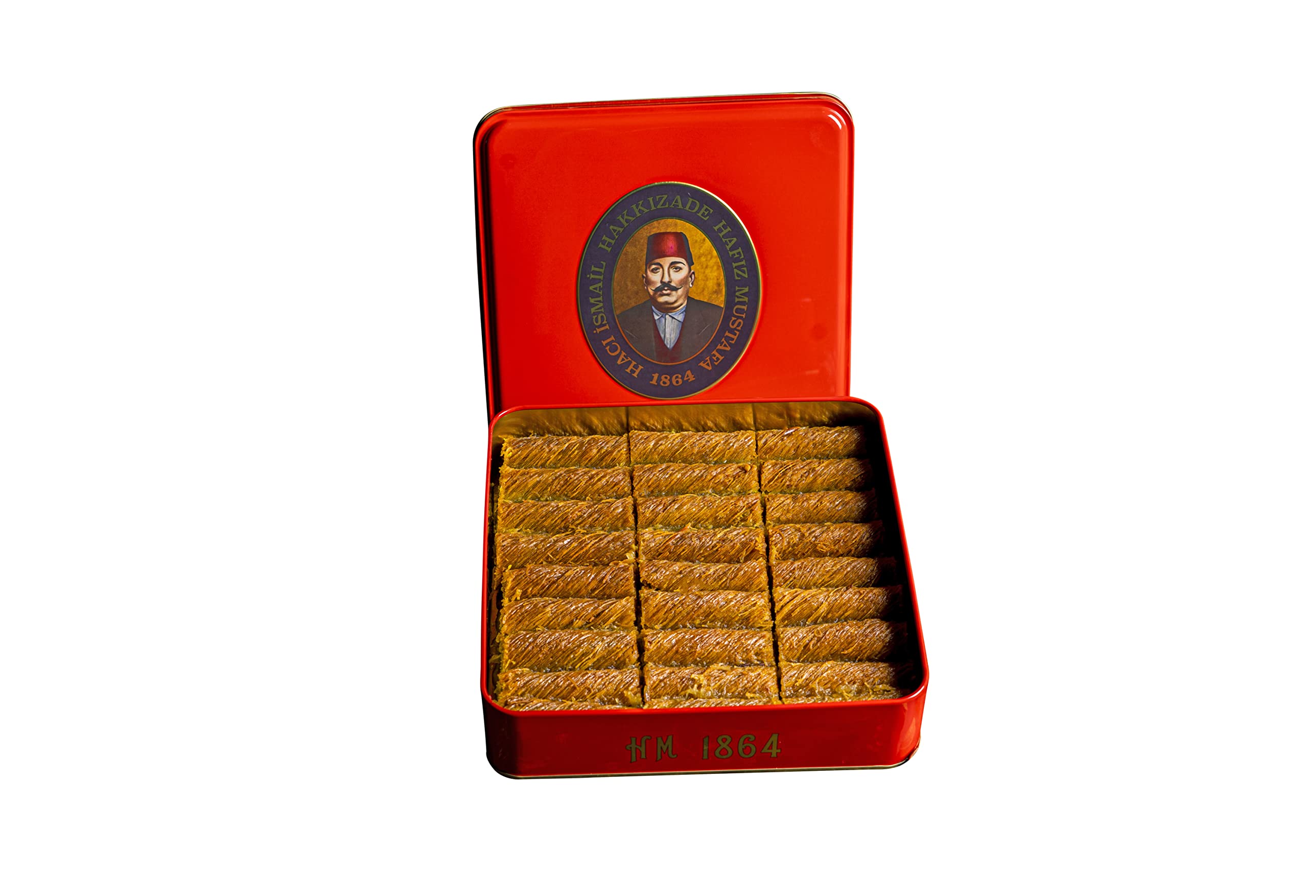 Premium Hafiz Mustafa 1864 Istanbul Baklava Pastry Gift Box - Authentic Turkish Baklava Dessert with Fresh Phyllo Dough, Pistachios, Hazelnuts & Walnuts - Perfect Sweet Gift for Birthdays, Christmas, Housewarming & Dinner Parties