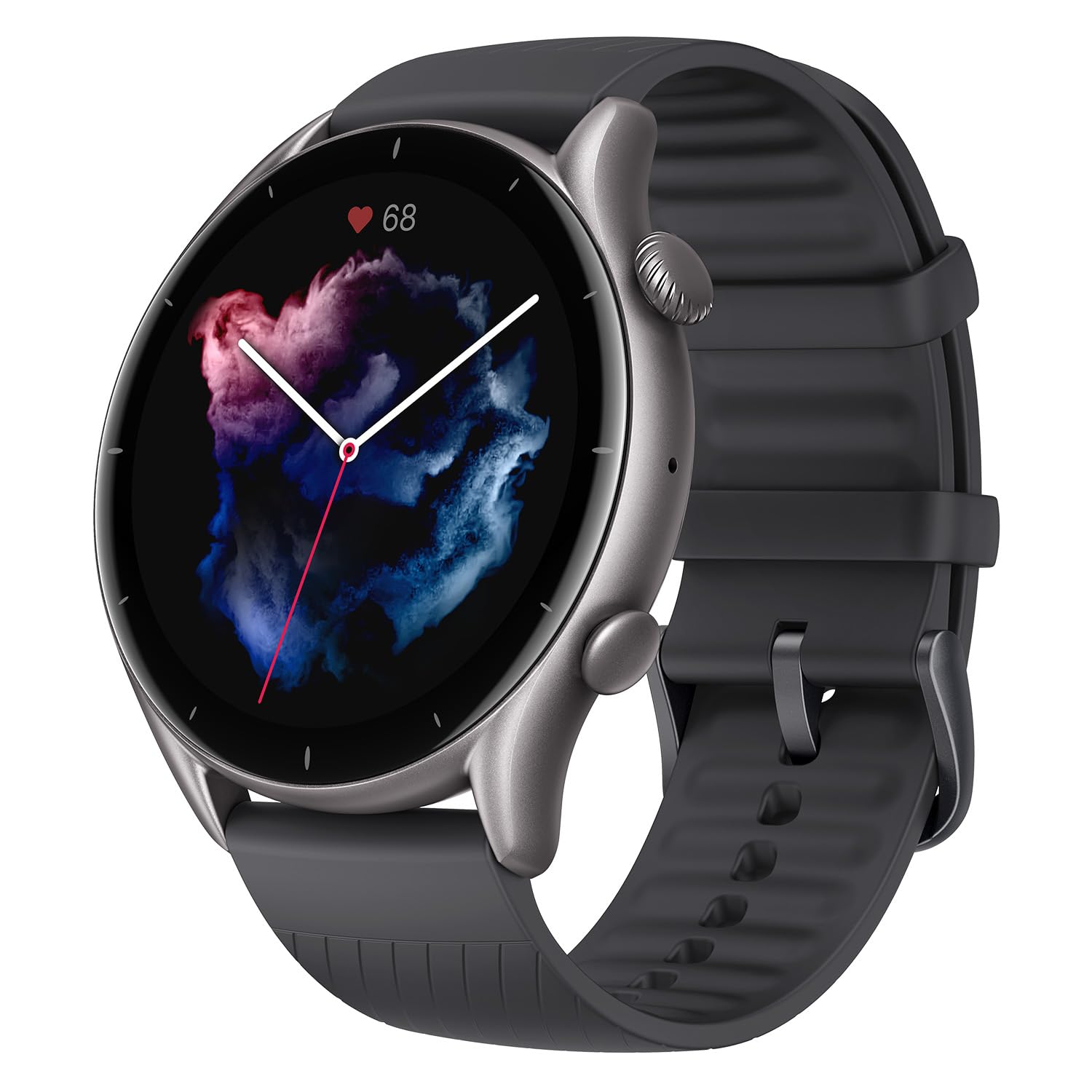 Amazfit GTR 3 Smart Watch 46mm for Android & iPhone - 21-Day Battery Life, Built-in Alexa, GPS Fitness Tracker with 150+ Sports Modes, AMOLED Display, Heart Rate & Sleep Monitor - Black | Perfect for Workouts, Running, Swimming & Daily Activity Tracking