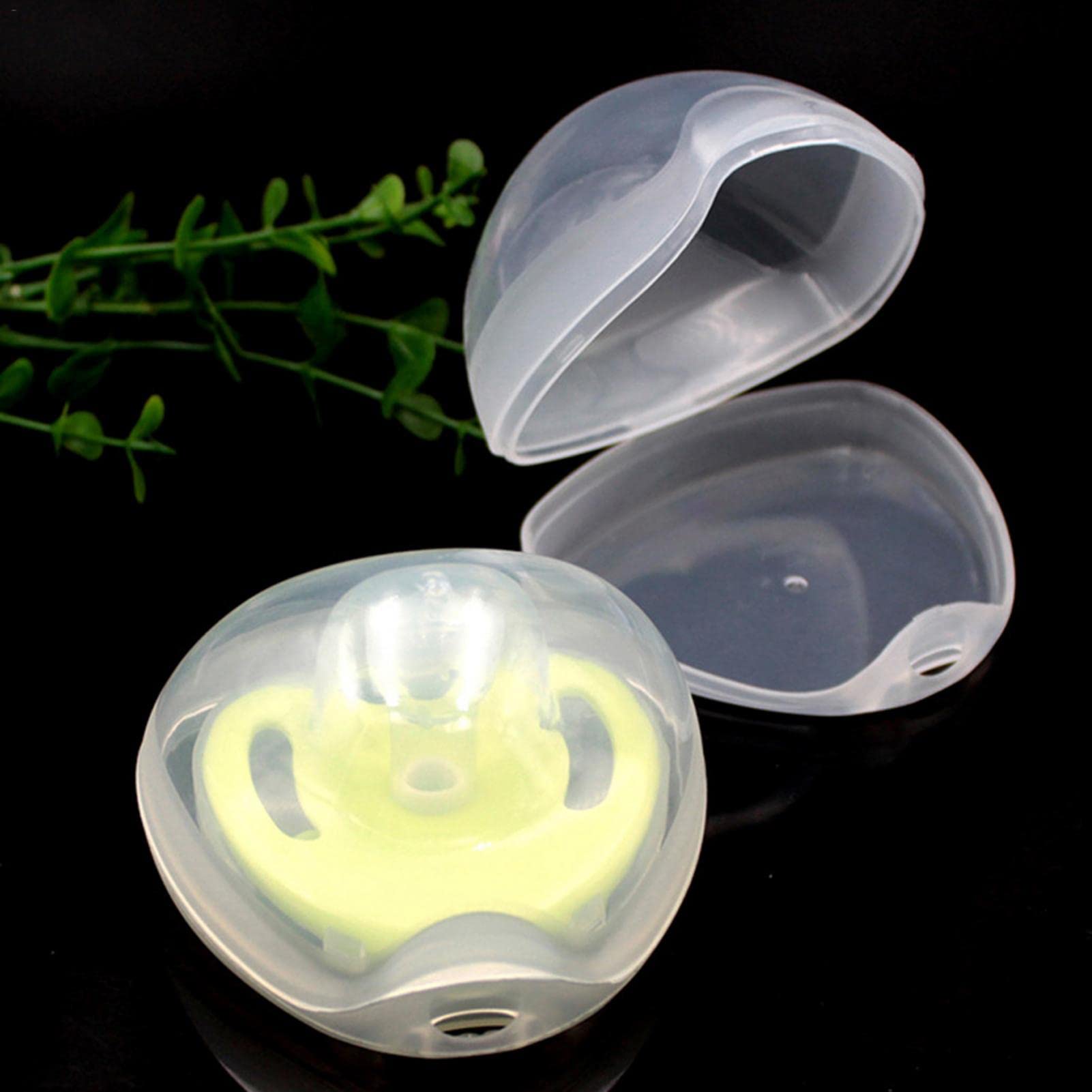 Ailopta 3-Pack Baby Pacifier Holder Case - BPA-Free Transparent Soother Storage Box with Nipple Shield - Portable Pacifier Organizer for Travel, Daycare & On-the-Go Parents
