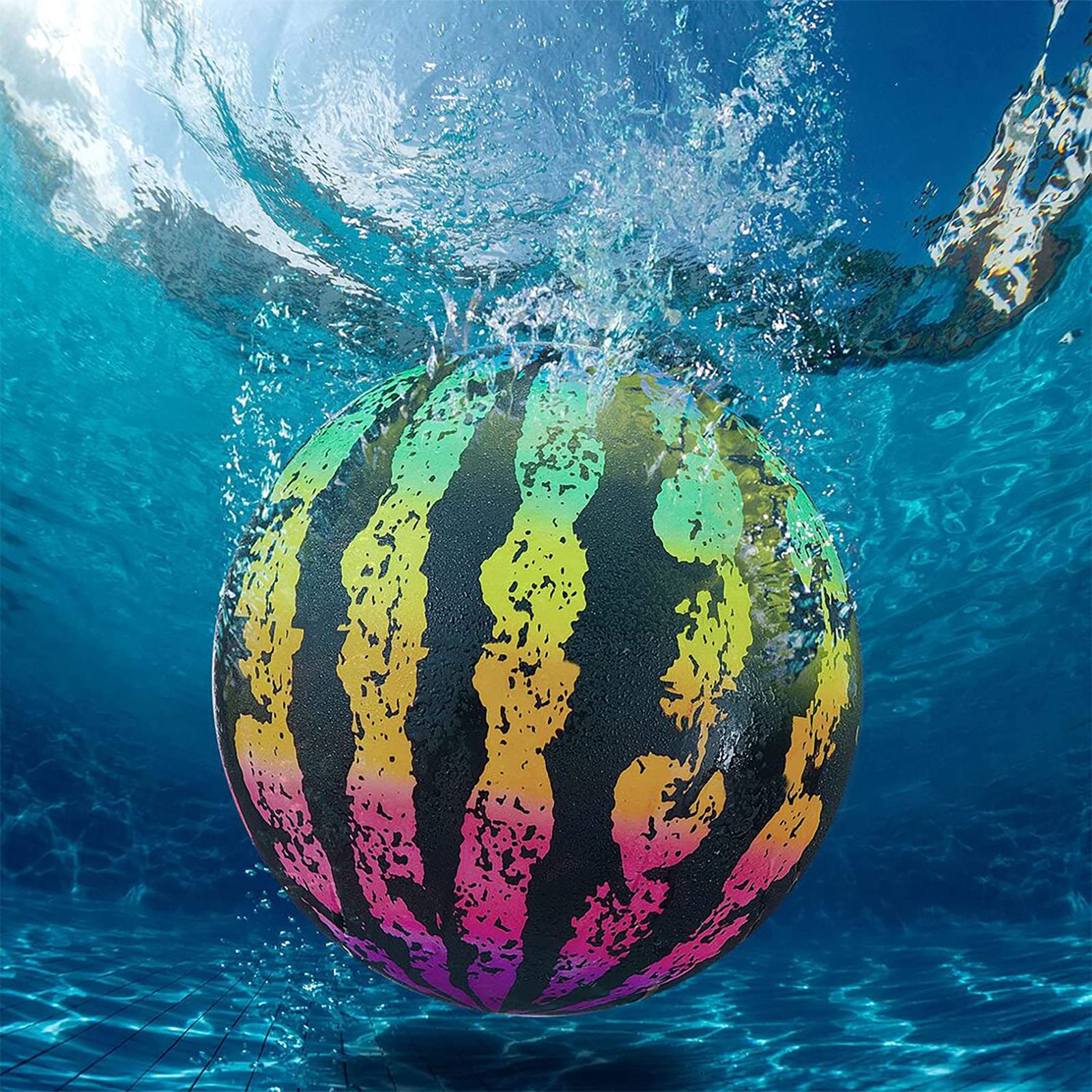 **9 Inch Inflatable Water Ball for Pool Games - BUYYA Swimming Float Toy with Hose Adapter for Underwater Passing, Dribbling & Diving - Fun Water Sports for Teens & Adults at Beach, Parties & Backyard Pools**