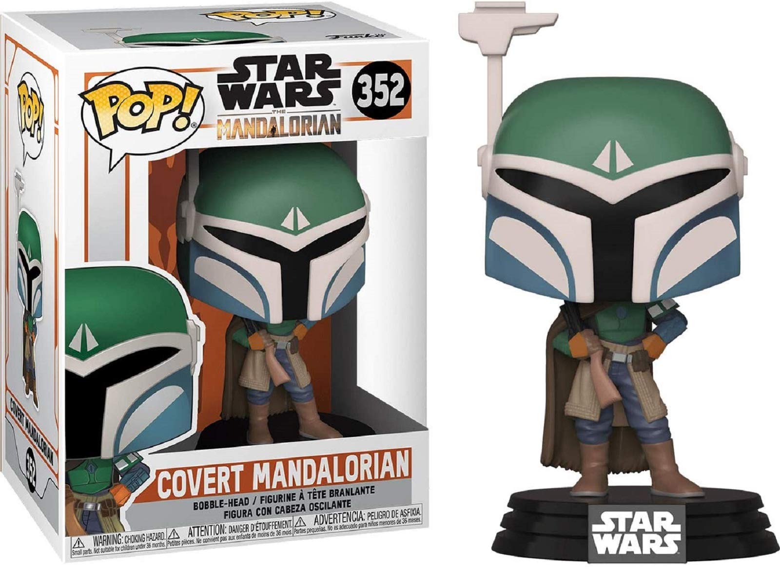 Star Wars The Mandalorian Funko Pop Vinyl Figure - Covert Mandalorian Collectible (3.75