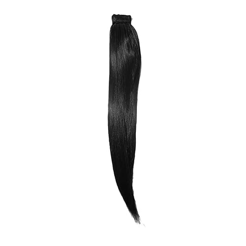 Black Velcro Hair Tie for Women - Secure & Comfortable Ponytail Holder for Workouts, Running, Yoga & Daily Use