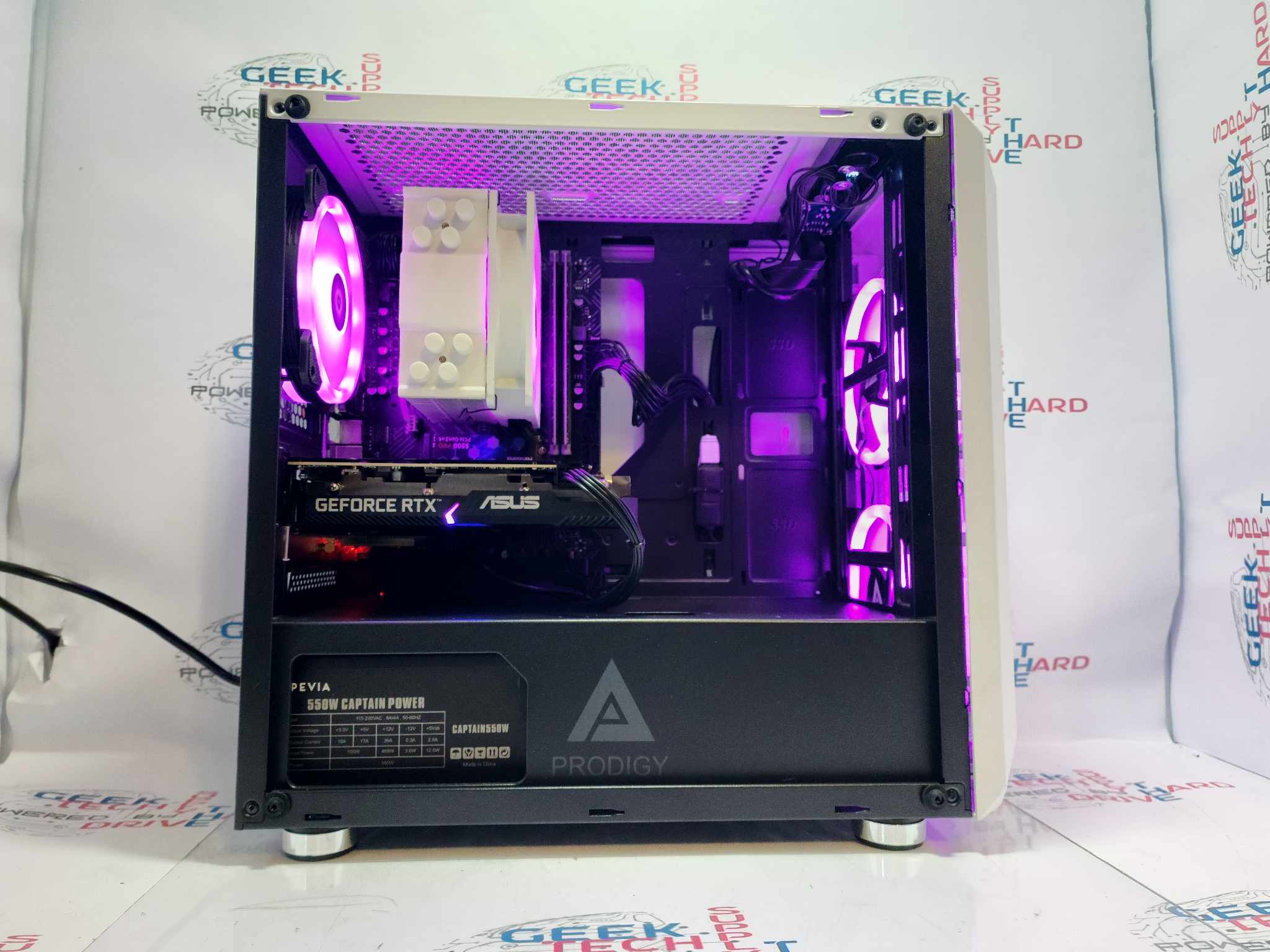 PRO Gaming Desktop PC - Intel Core i5 12400F, NVIDIA RTX 3060, 1TB SSD, 32GB RAM, Prodigy White H6 - High Performance Computer for Esports, Streaming & 4K Gaming