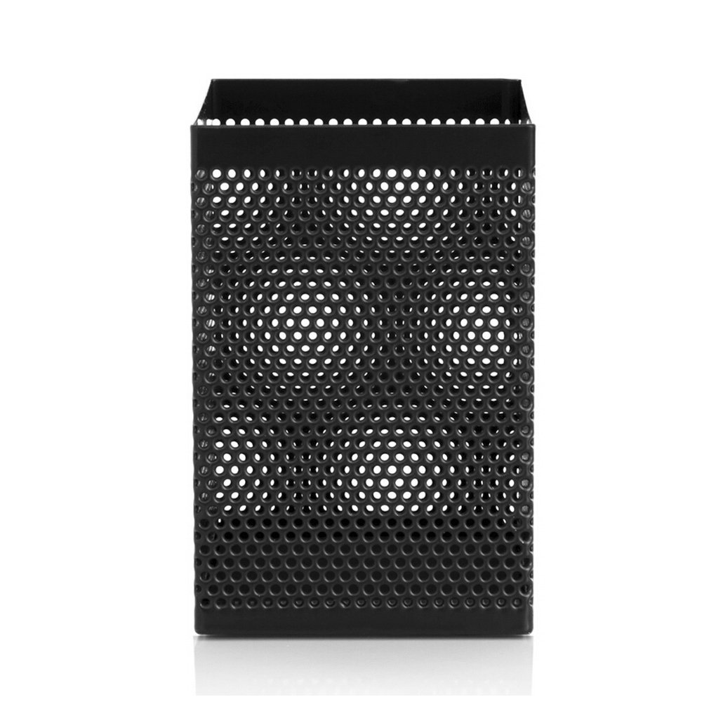 Black Metal Mesh Pencil Cup Holder - Office Desk Organizer for Pens, Markers & Stationery - Perfect for Home, Office & School Workspace Organization