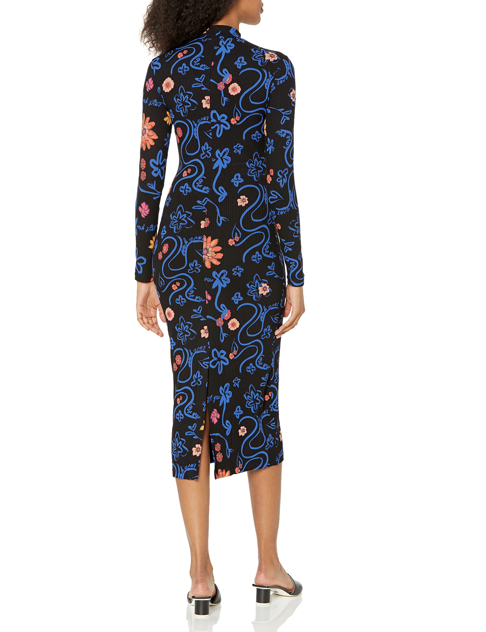 Desigual Women's Long Sleeve Knit Dress - Stylish & Comfortable Fall/Winter Dress for Work, Party & Casual Outings