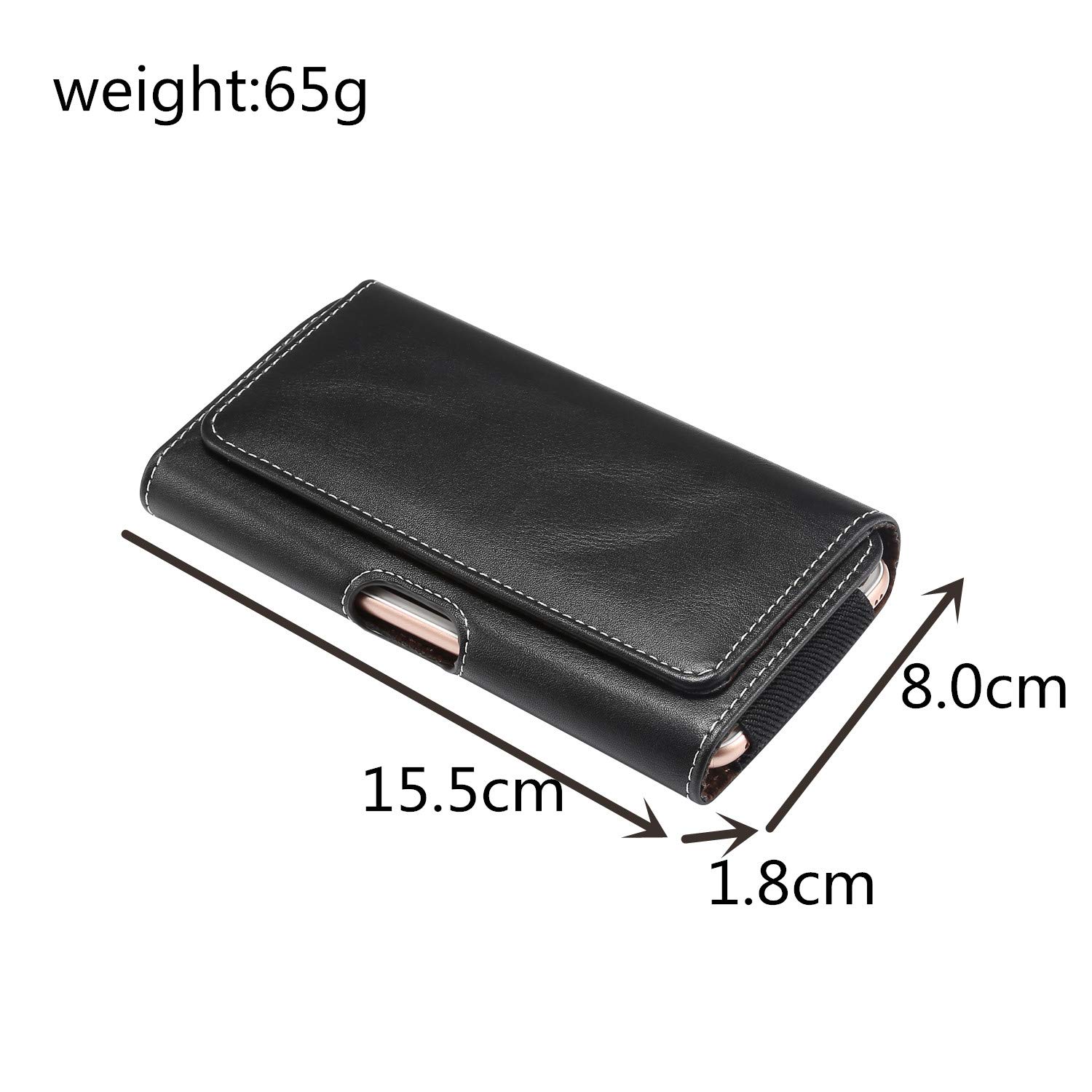 Leather Belt Loop Phone Holster Pouch - Compatible with iPhone 14/13/12/11/SE, Samsung Galaxy S22/S21/A Series, Google Pixel 5/4/3 - Perfect for Work, Hiking & Outdoor Activities