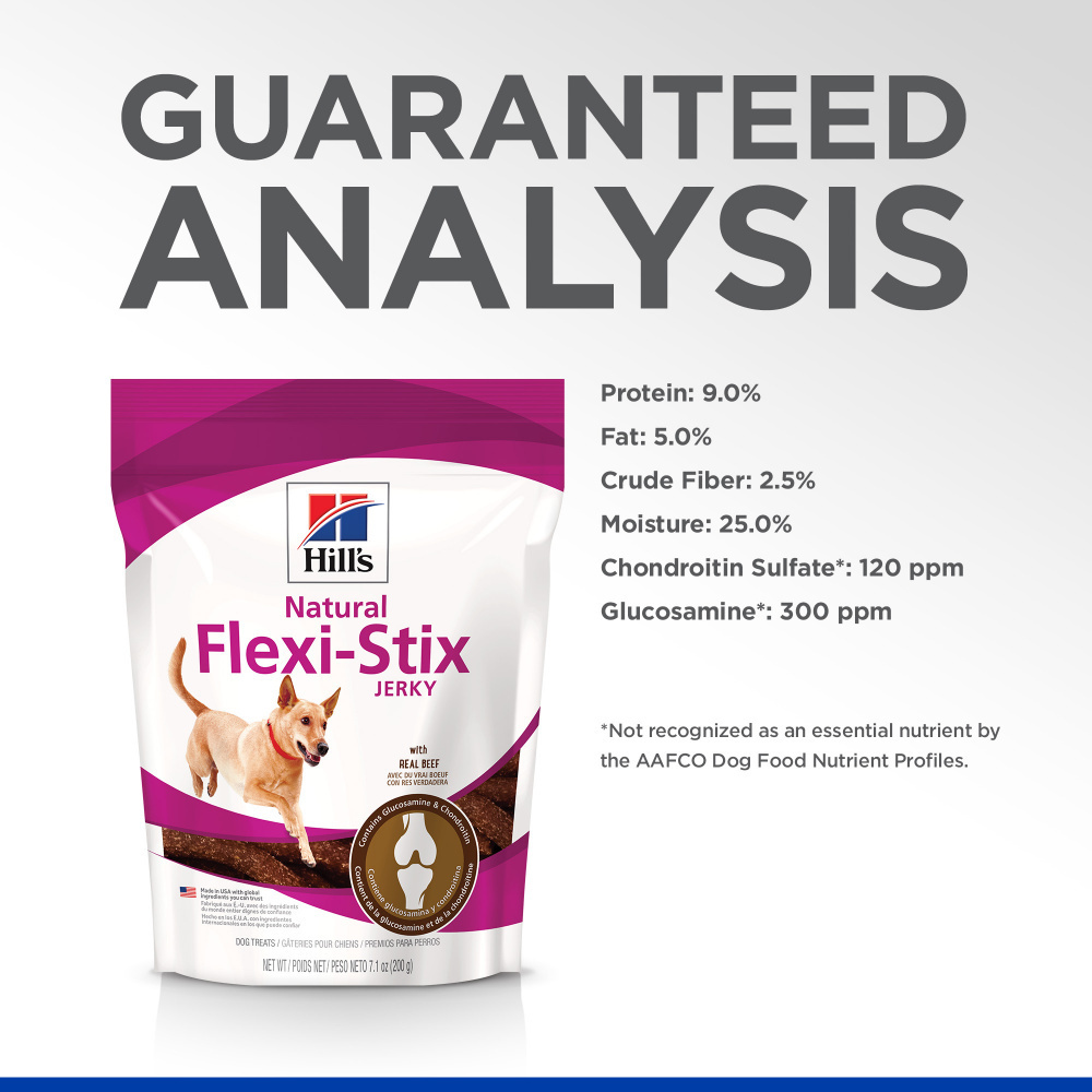 Hill's Science Diet Flexi Stix Beef Jerky Dog Treats - High Protein, Grain Free Training Snacks for Small & Large Dogs - Perfect for Reward, Travel & Outdoor Adventures
