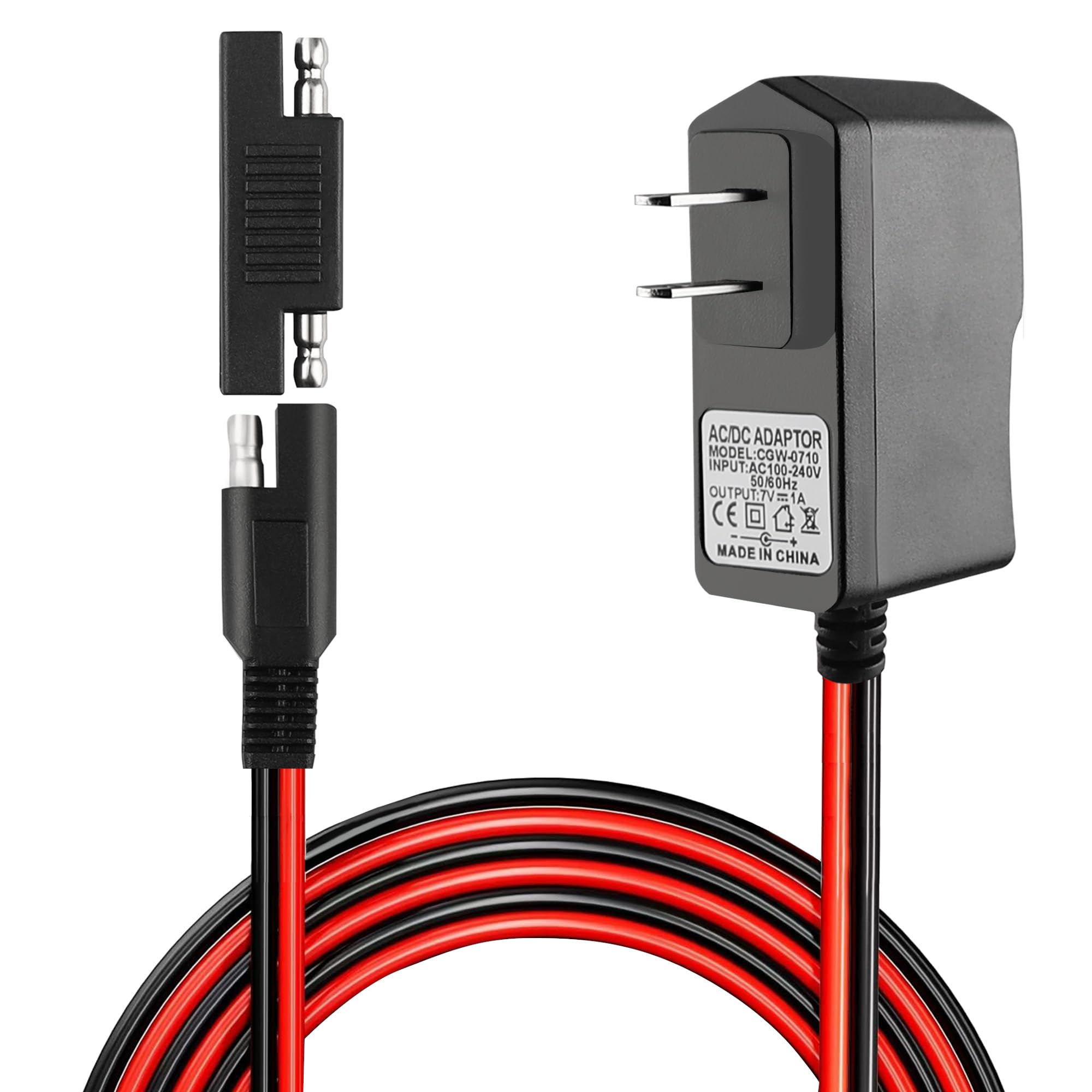 SAE Connector 6V Battery Charger for Kids Ride-On Cars - Compatible with Disney, Marvel Avengers, Frozen, Minnie Mouse, Cars McQueen & More | Perfect for Toy ATVs, Quad Bikes & Electric Vehicles