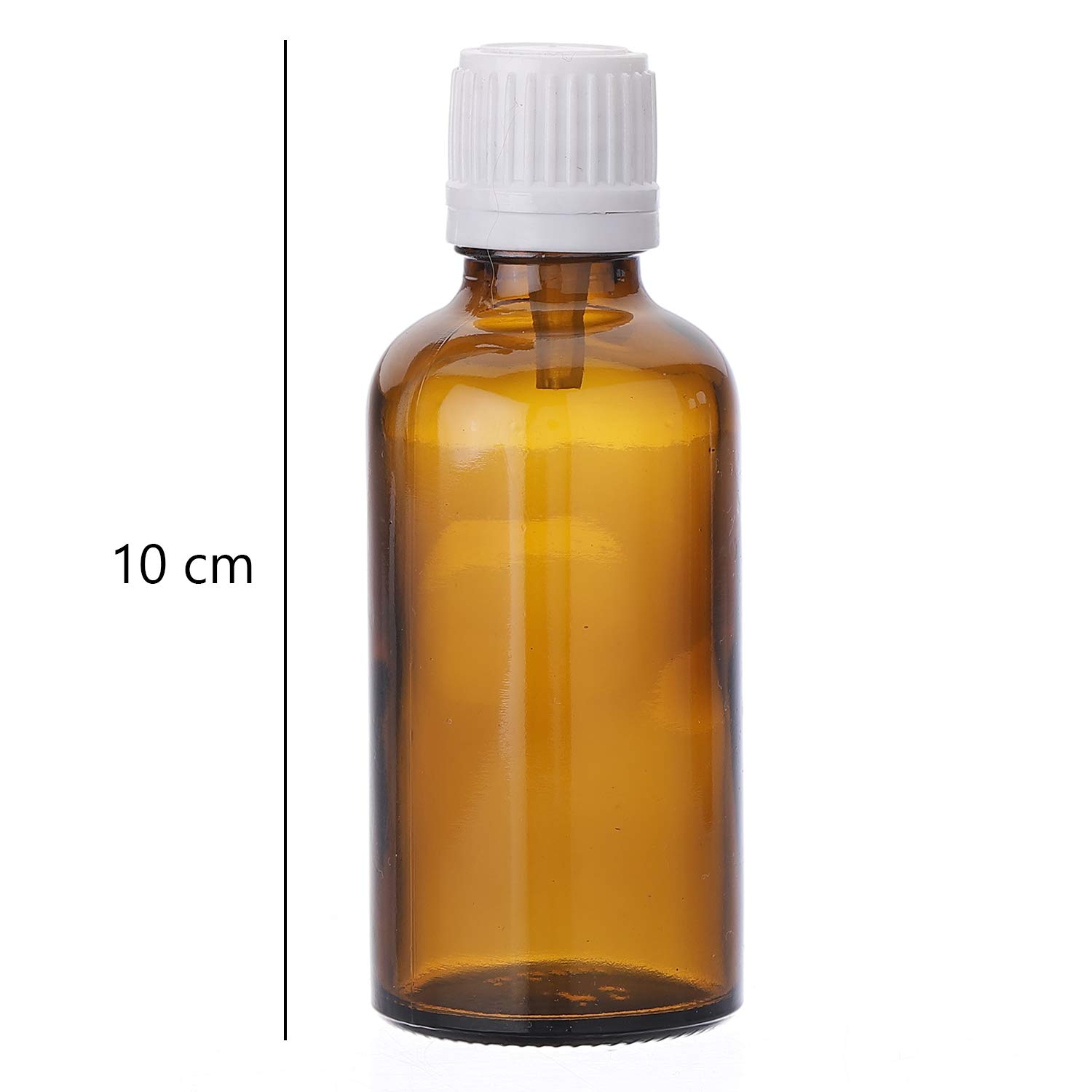 4-Pack 50ml Amber Glass Bottles with Euro Dropper & Cap for Essential Oils, DIY Perfume & Beauty Products - Perfect for Home & Travel Use