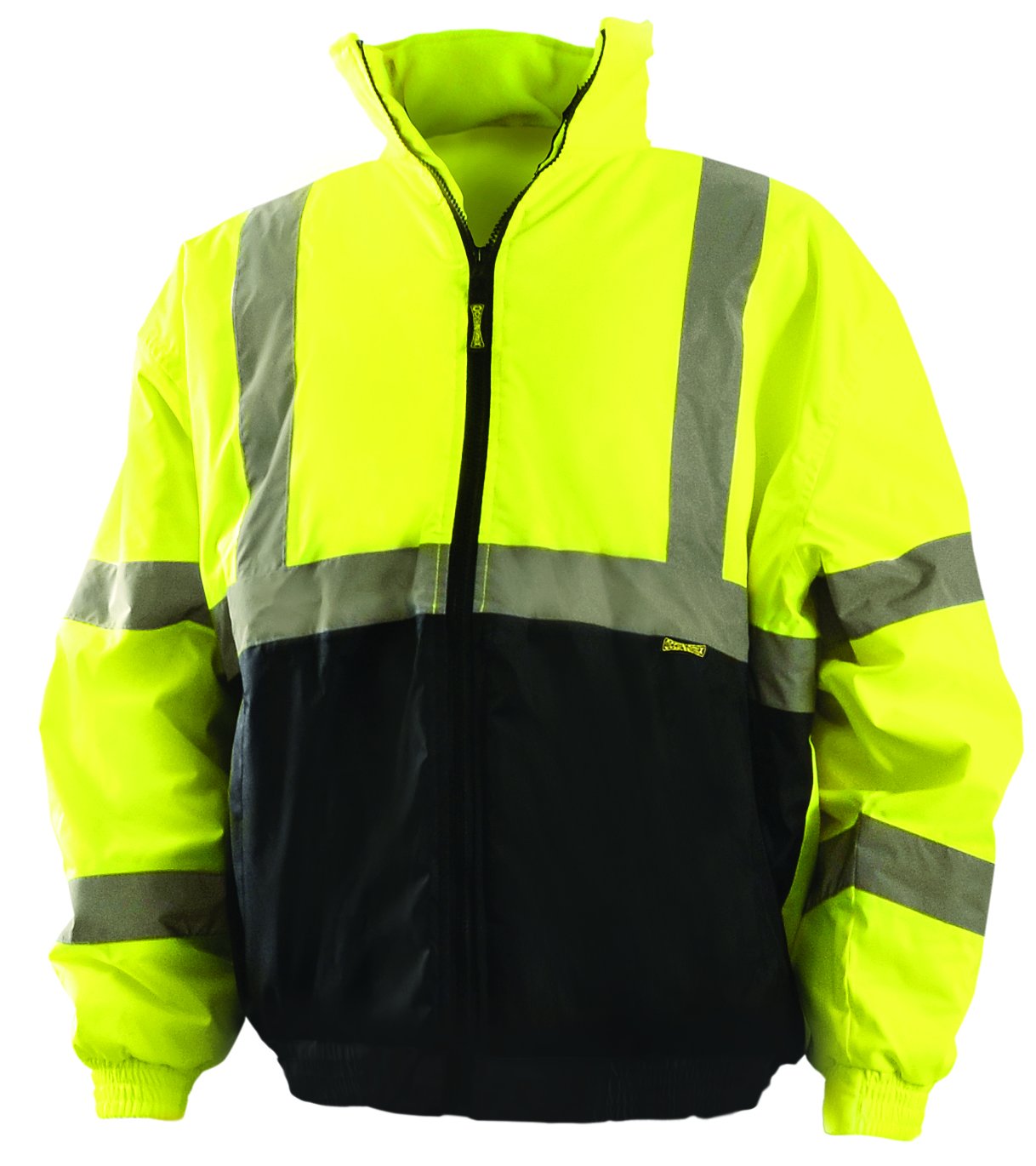 OccuNomix Men's Standard Protective Work Jackets - High Visibility Yellow, Medium US - Ideal for Construction, Roadwork & Safety