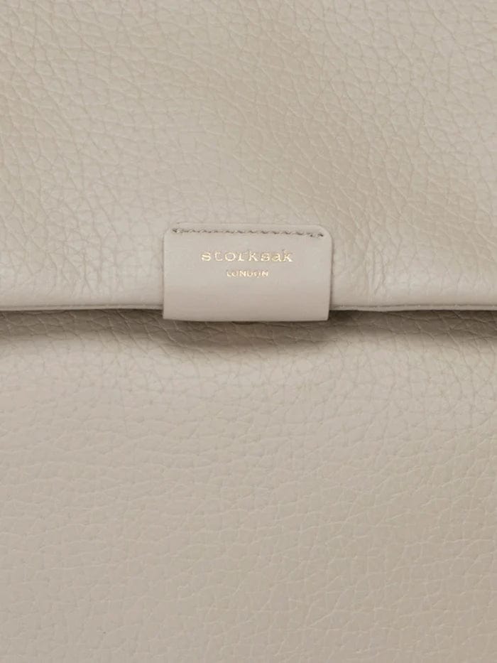Storksak St James Genuine Leather Diaper Bag for Moms - Perfect for Baby Essentials, Travel & On-the-Go Parenting