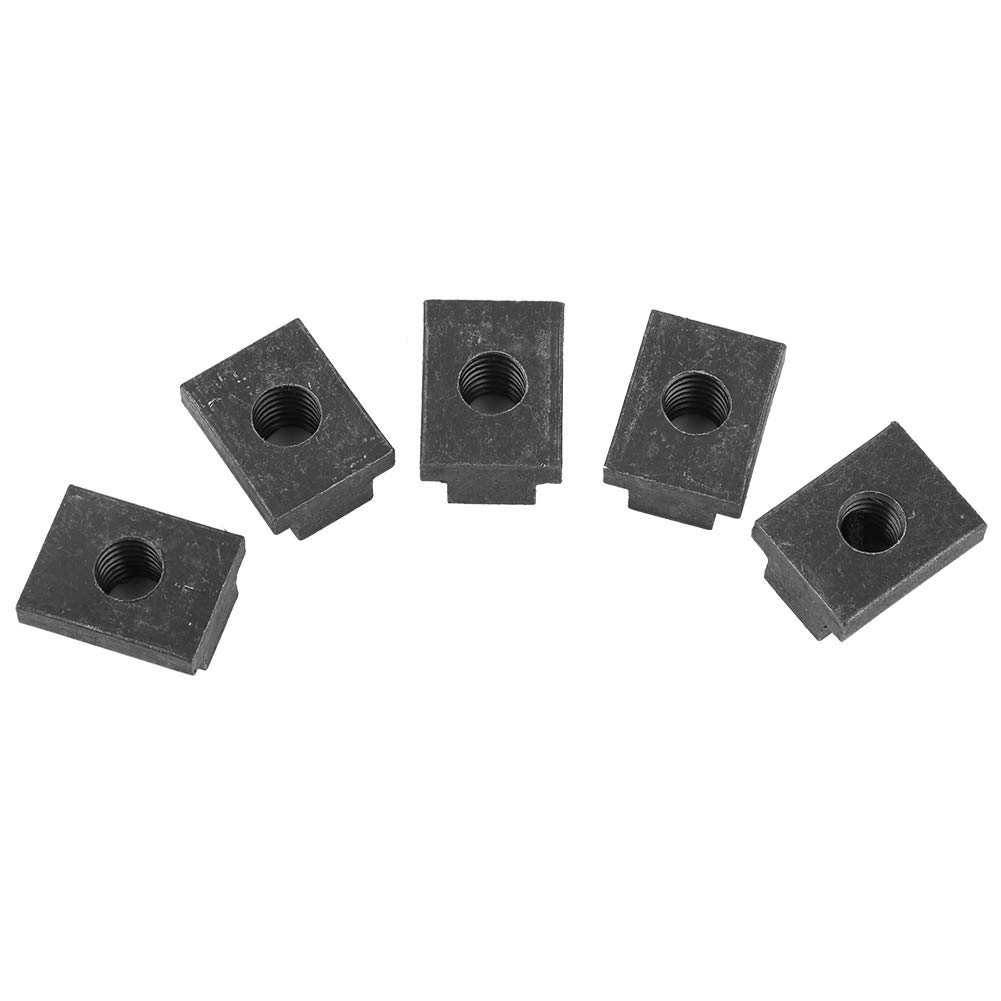 5-Pack Heavy Duty Iron T Slot Nuts for Tacoma Truck Bed Deck Rails | Compatible with T-Track Accessories | Perfect for Truck Bed Organizers, Tool Storage & DIY Projects