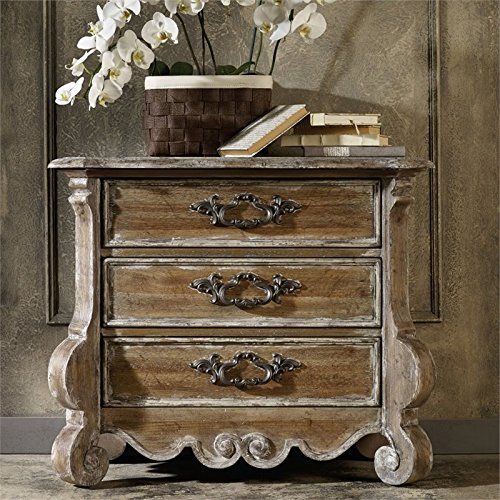 Hooker Chatelet 2-Piece Light Wood Nightstand Set with 3 Drawers - Perfect for Bedroom Furniture and Guest Room Storage