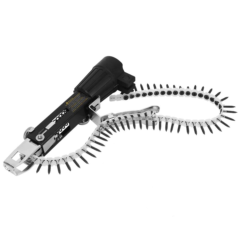 3PCS Woodworking Automatic Nail Gun Adapter Set - Electric Drill Chain Attachment Kit for Nail Guns & Power Drills - Perfect for DIY Projects, Home Renovations & Professional Carpentry Work