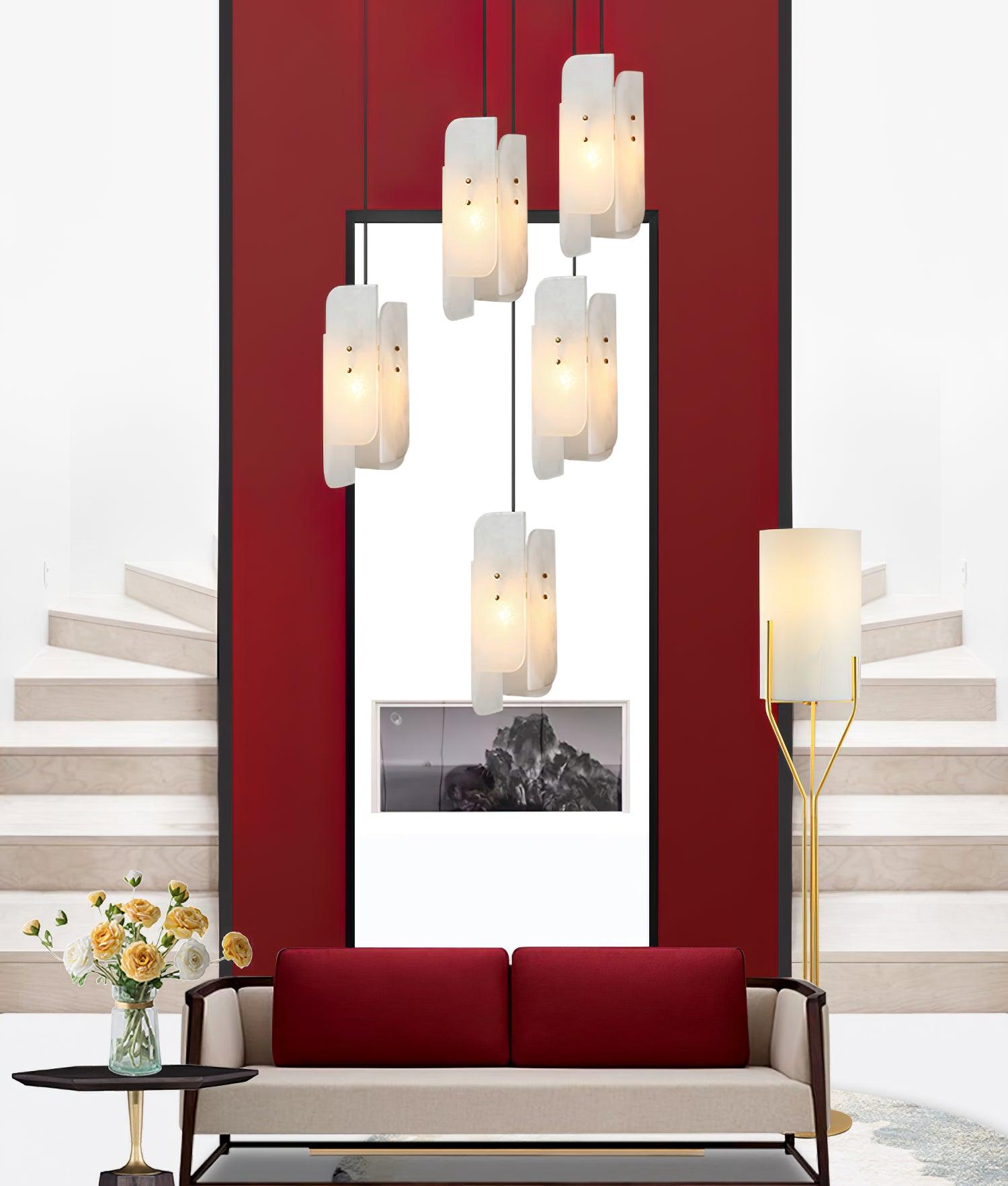Megalith Mini Pendant Light - Modern Hanging Ceiling Lamp for Kitchen Island, Dining Room, Bedroom & Living Room Decor