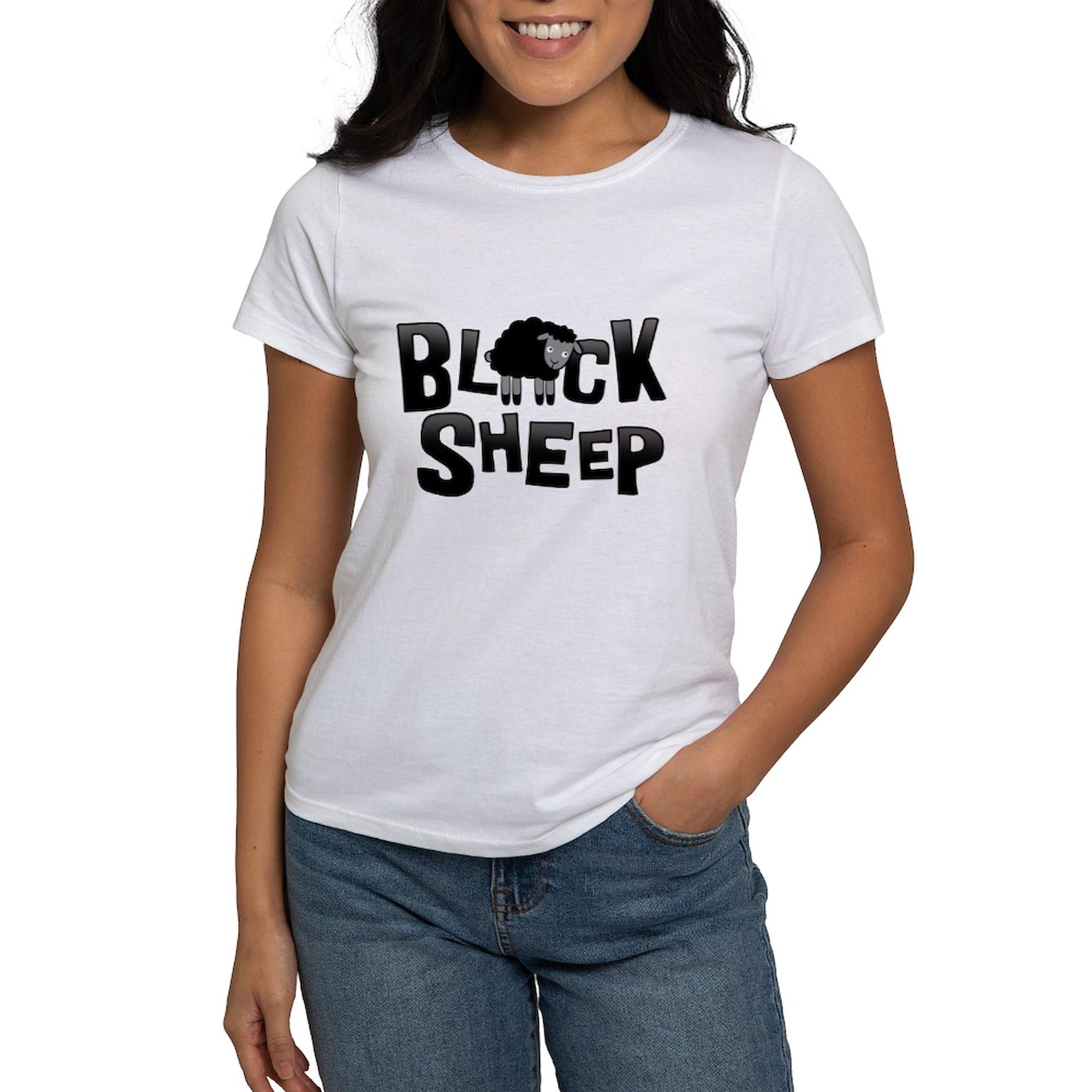 Black Sheep Dark Women's Graphic T-Shirt - Soft Classic Crewneck Tee for Women | Casual Wear, Street Style & Everyday Outfits