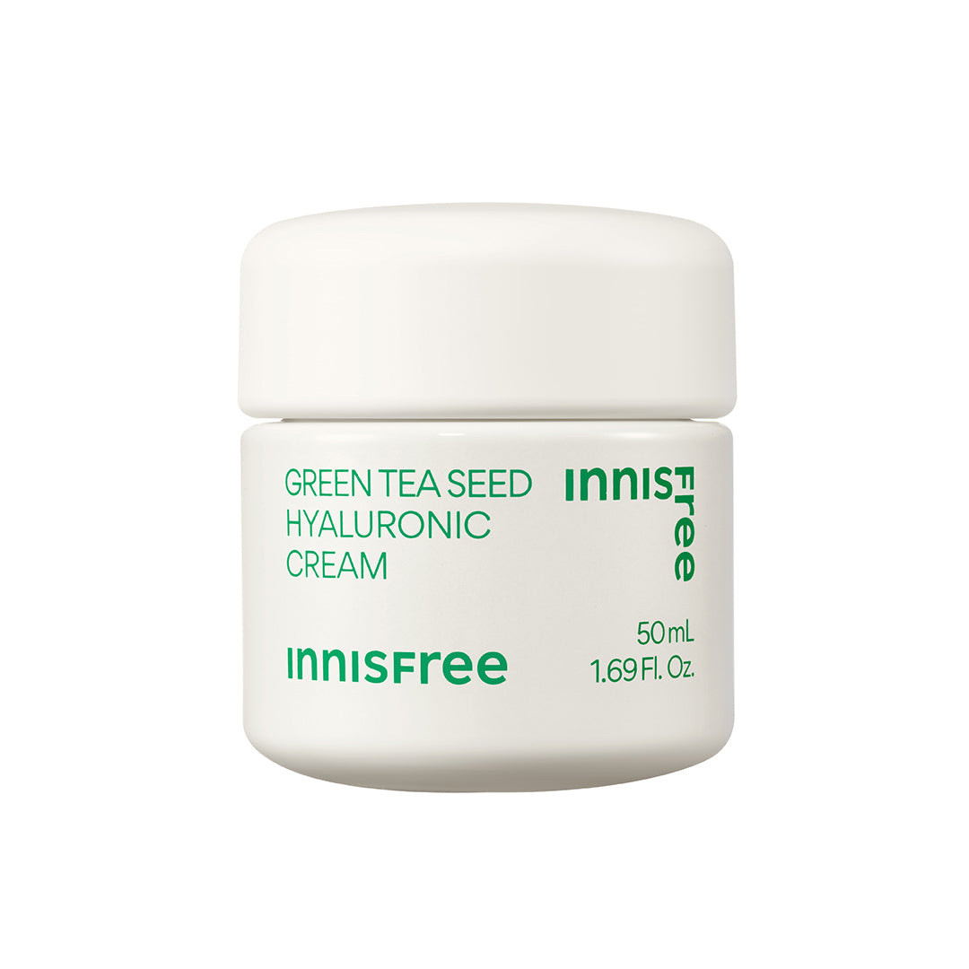 Best Green Tea Seed Hyaluronic Acid Face Cream for Dry Skin - Korean Skincare Moisturizer with Antioxidants | Day & Night Hydration for Women & Men