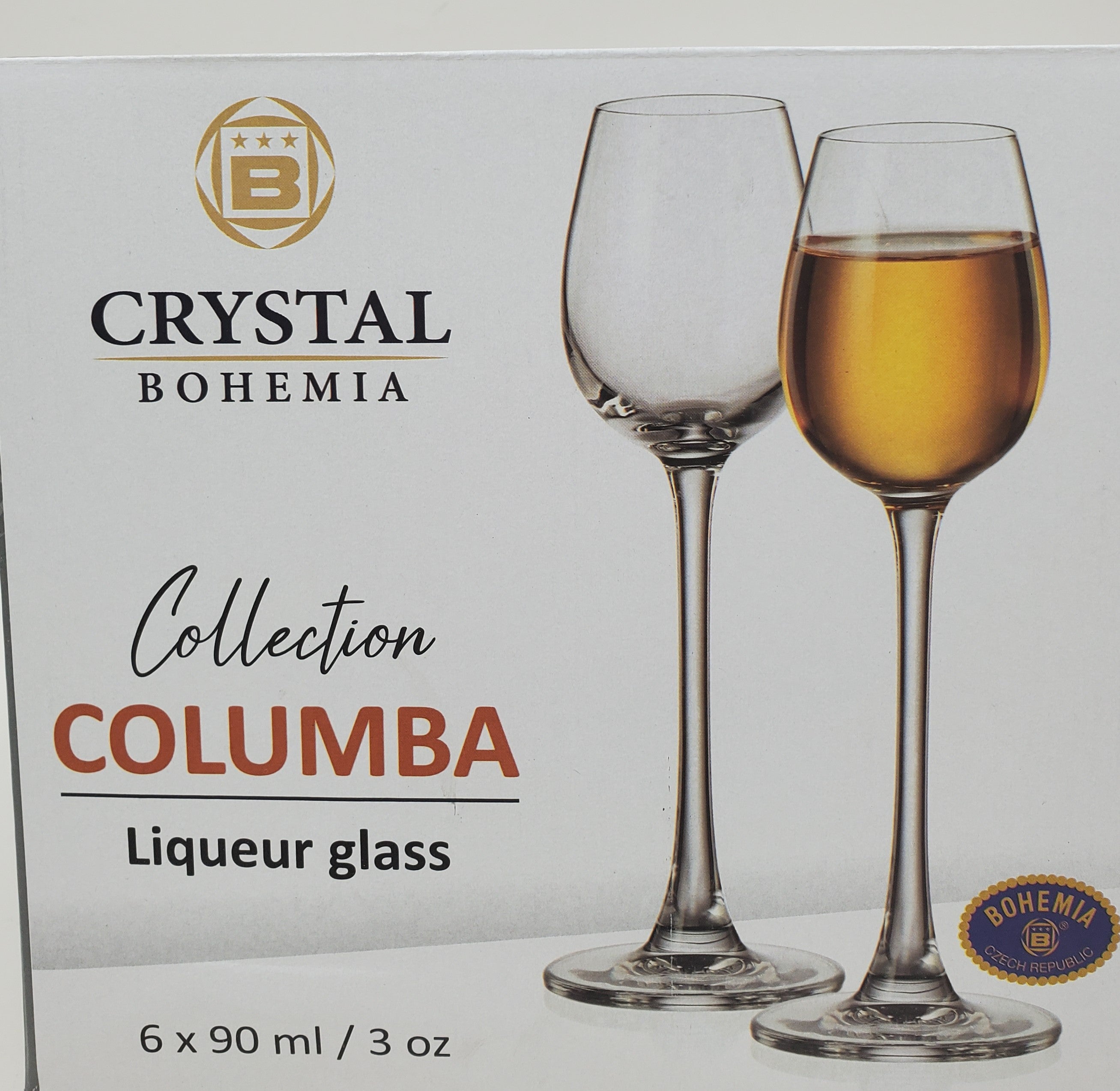 3 OZ 6-Piece Footed Liqueur Glasses Set - Elegant Cordial Drinking Glasses for Cocktails, Dessert Wines & After-Dinner Drinks - Perfect for Home Bars, Parties & Gift Giving