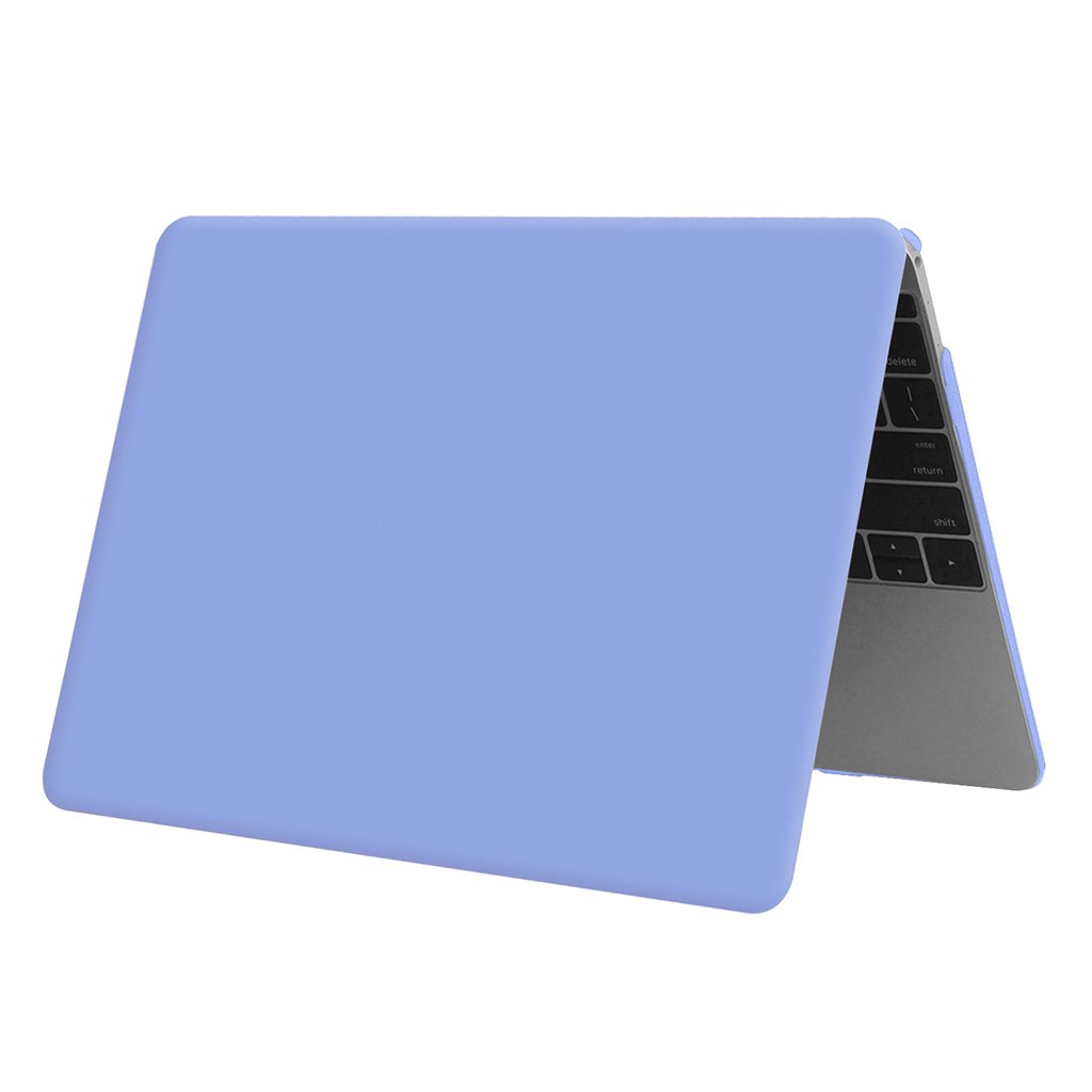 UESWILL Smooth Soft Touch Matte Hard Shell Case Cover for MacBook 12 inch Retina Display (Model A1534) - Premium Protection with Microfiber Cleaning Cloth in Serenity Blue | Perfect for Work, Travel & Everyday Use