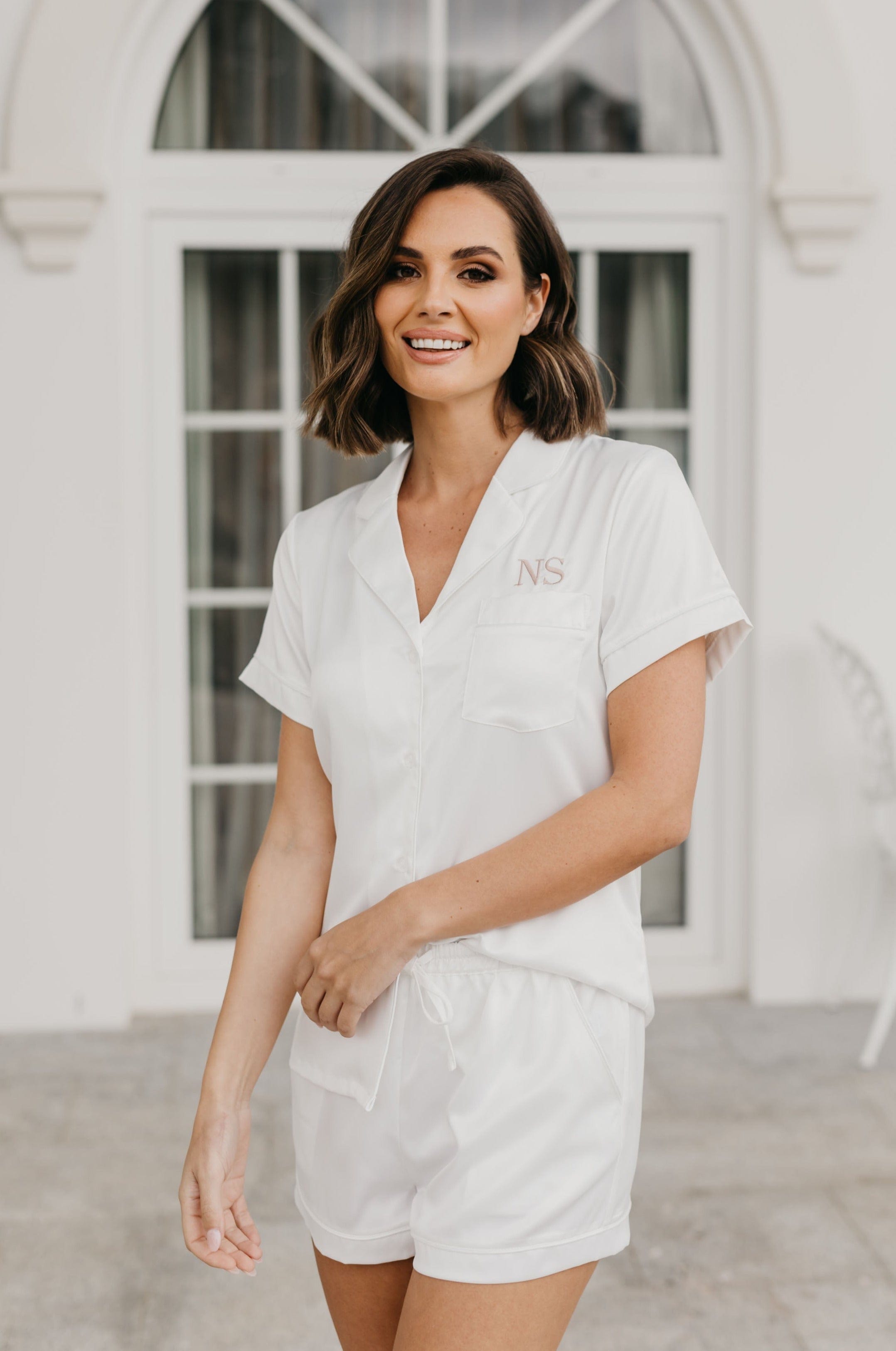 Macie Satin Sleep Set - Soft & Luxurious Pajama Set for Women, Comfortable Sleepwear for Nighttime & Lounging - Perfect for Gift, Relaxation & Self-Care Moments