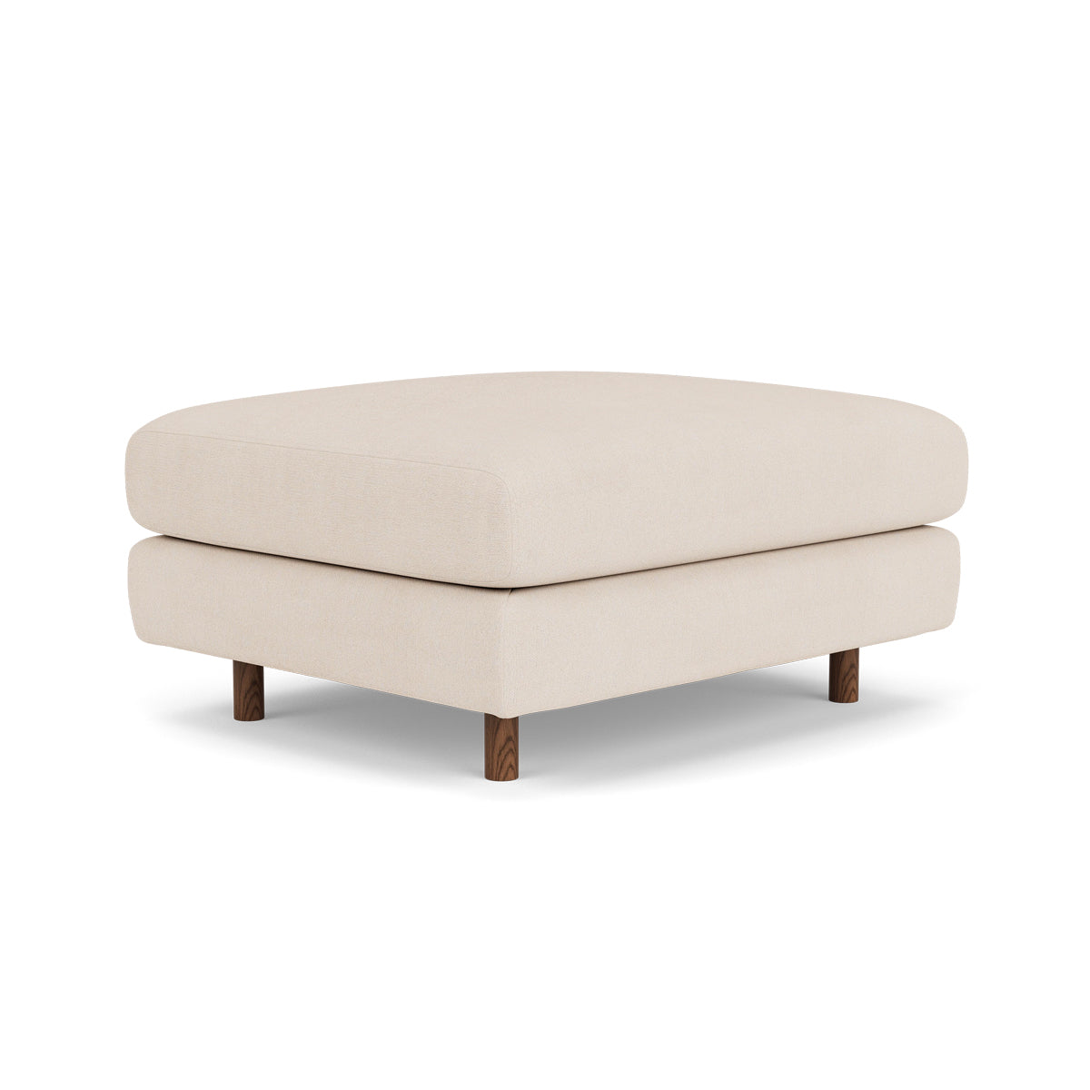 Dylan Fabric Ottoman - Soft and Stylish Footrest, Storage Bench, Living Room Accent Piece - Perfect for Small Spaces, Bedroom, or Lounge Area