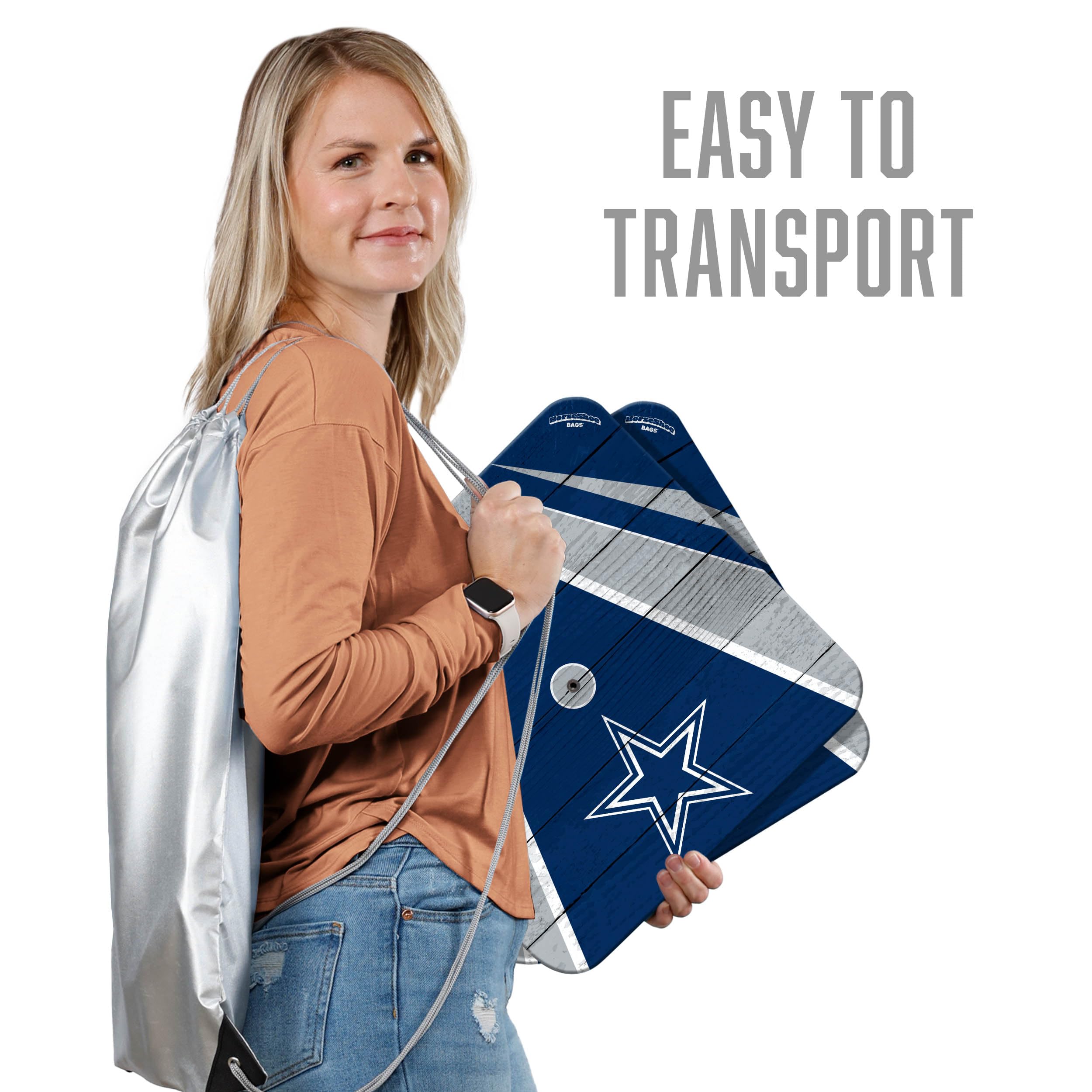 YouTheFan NFL Horseshoe Bags - Official Licensed Team Logo Game Day Tote Bag - Perfect for Football Tailgating, Stadium Events & Fan Gear Collection