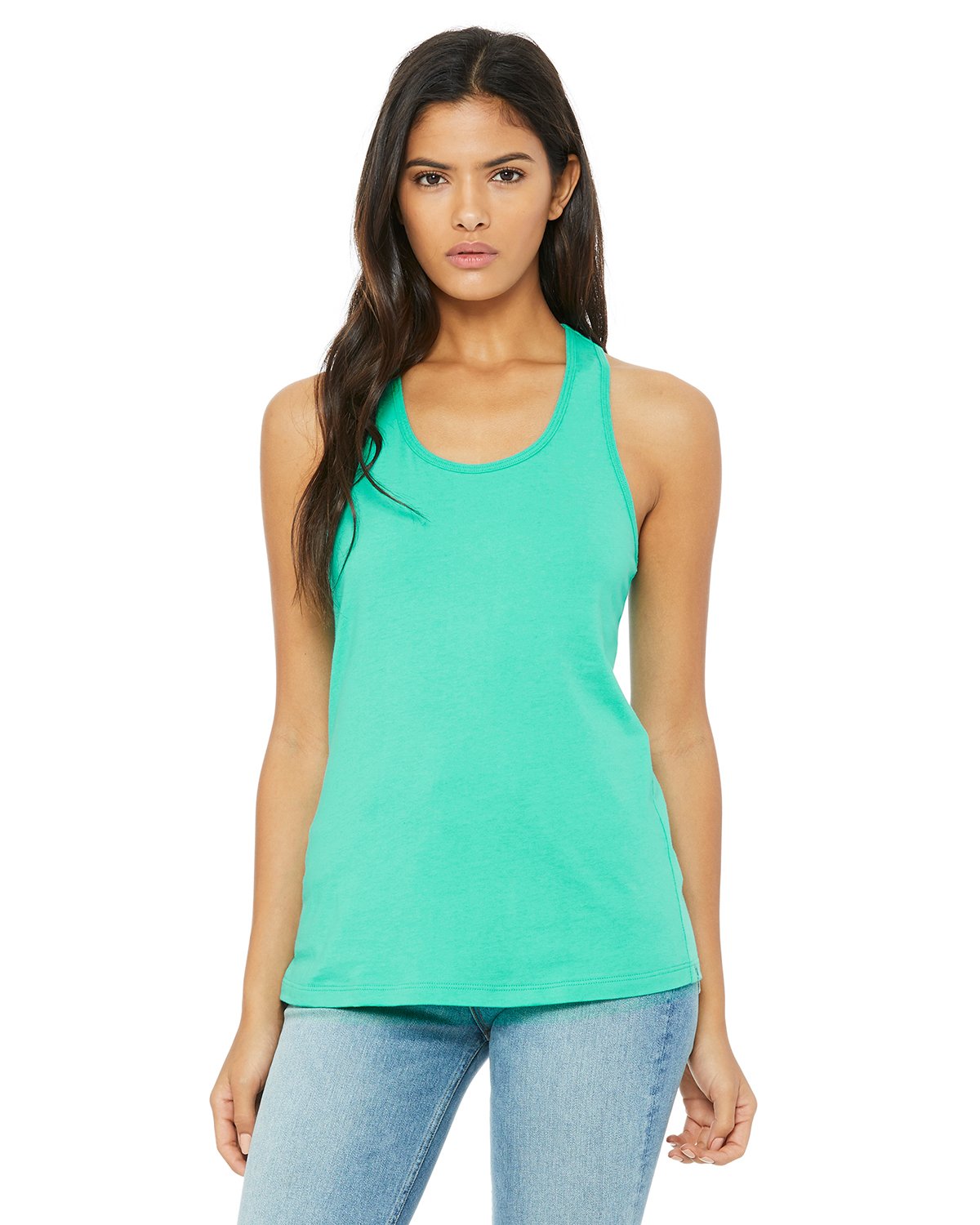Bella Canvas 6008 Women's Jersey Racerback Tank - Soft Comfortable Stretchy Sleeveless Top for Yoga, Gym & Casual Wear