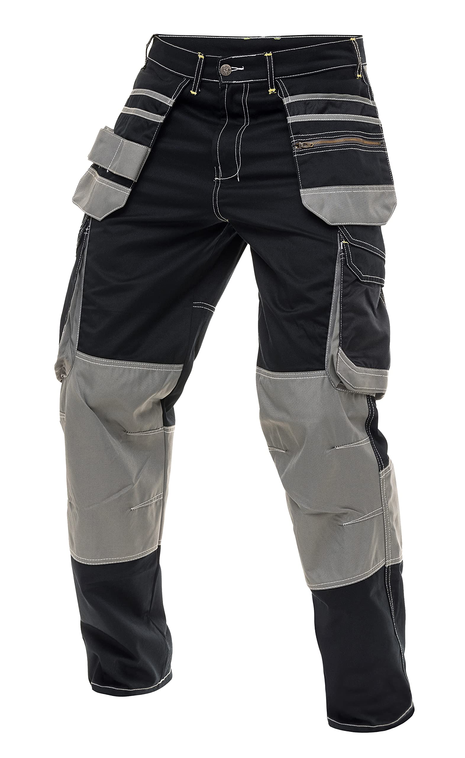 Men's Tactical Cargo Pants - Durable Workwear with Tool Pockets for Construction & Outdoor Use