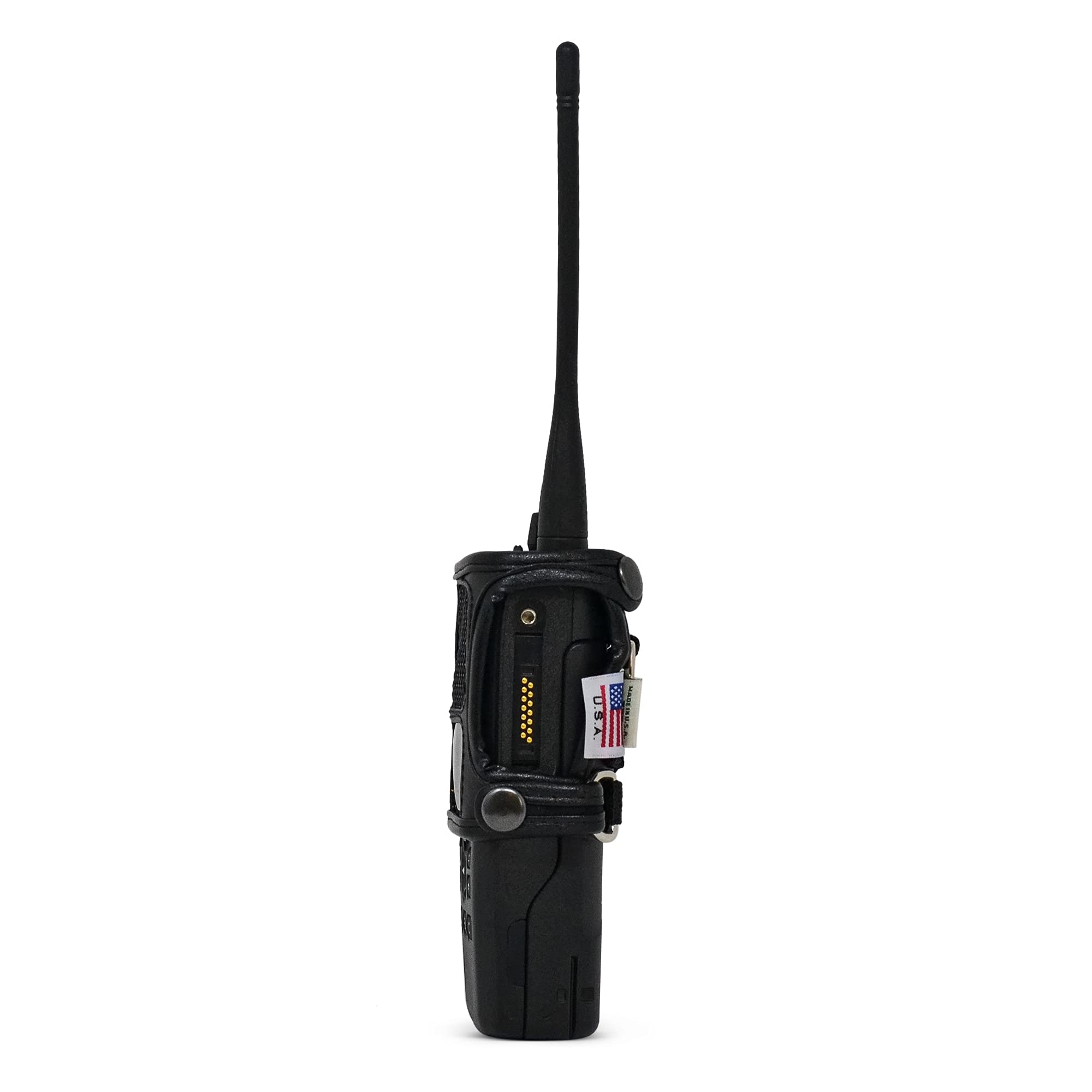 Kenwood 5200 5300 5400 NEXEDGE Radio Leather Belt Holster with D Rings - Heavy Duty Police & Fire Two Way Radio Carry Case - Perfect for Law Enforcement, Security Guards, and Emergency Responders