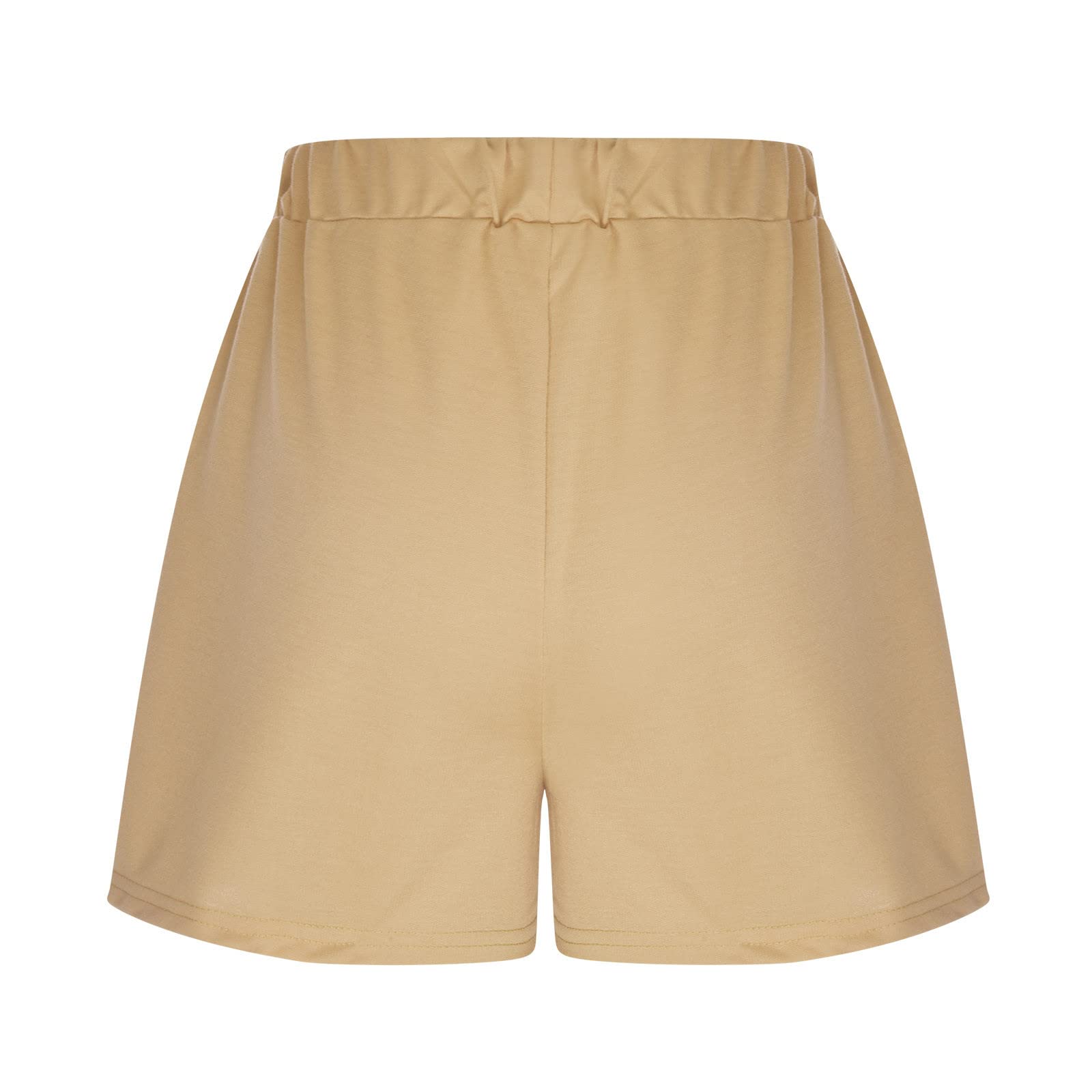 Trendy High Waist Shorts for Women - Summer Casual Lounge Pants with Pockets for Outing & Travel