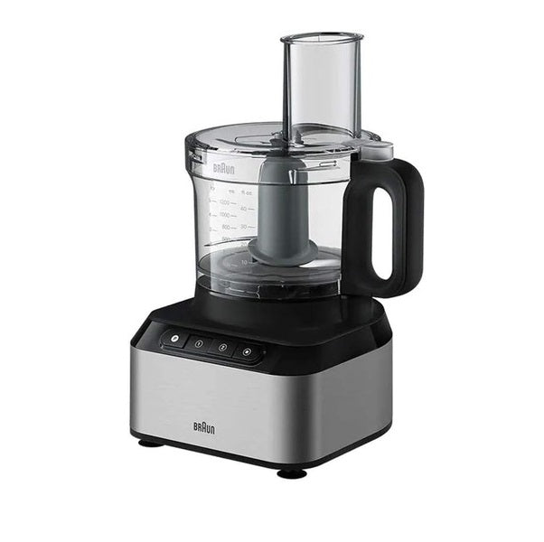 Braun 800W Powerful Food Processor - High-Speed Blender for Chopping, Slicing, Shredding - Perfect for Smoothies, Dough, Baby Food & Meal Prep - Compact & Easy to Clean Kitchen Appliance