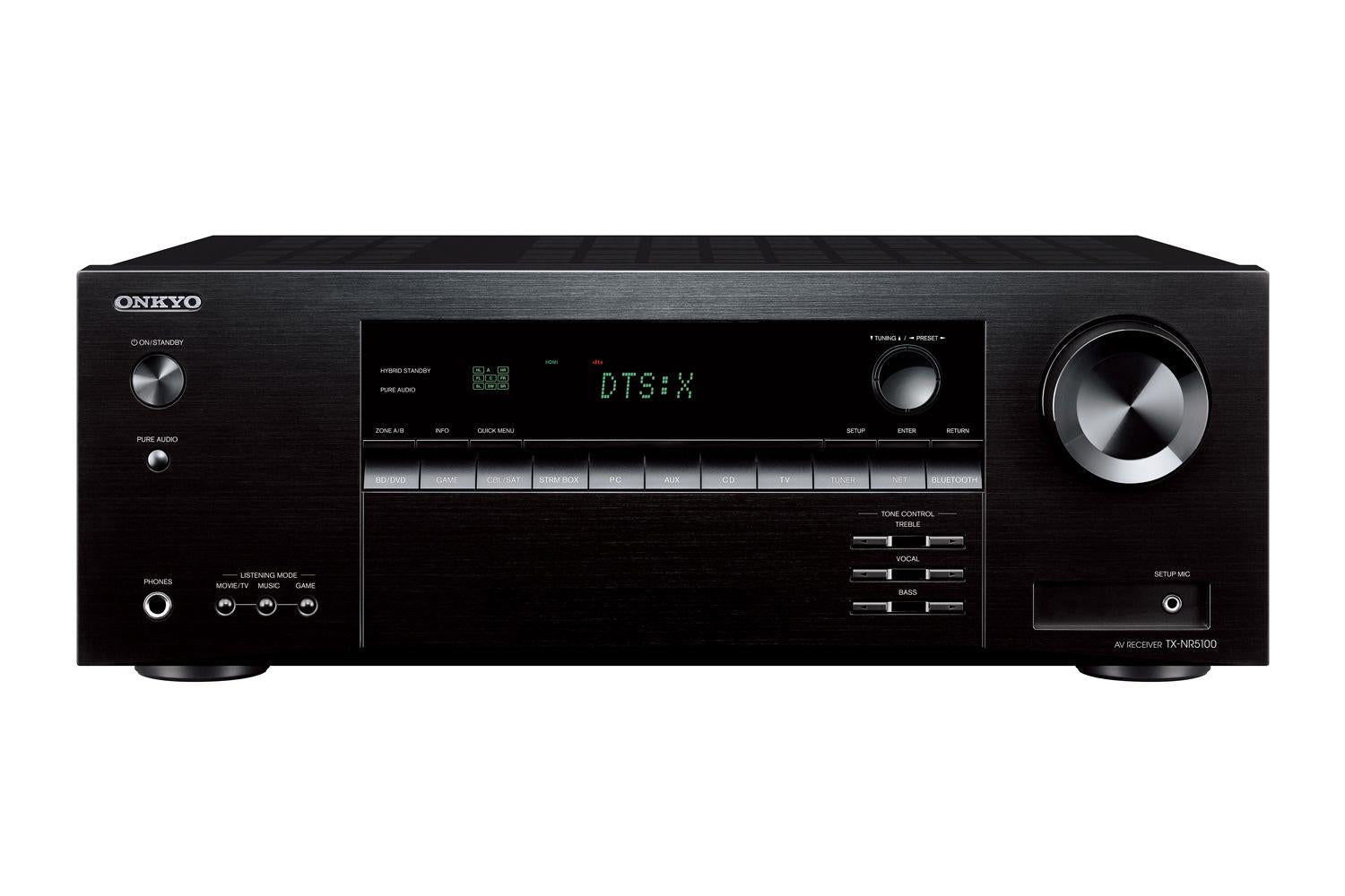 Onkyo TX-NR5100 7.2 Channel 8K Network AV Receiver with Dolby Atmos (2021 Model) - Premium Home Theater Sound System for Movies, Music & Gaming